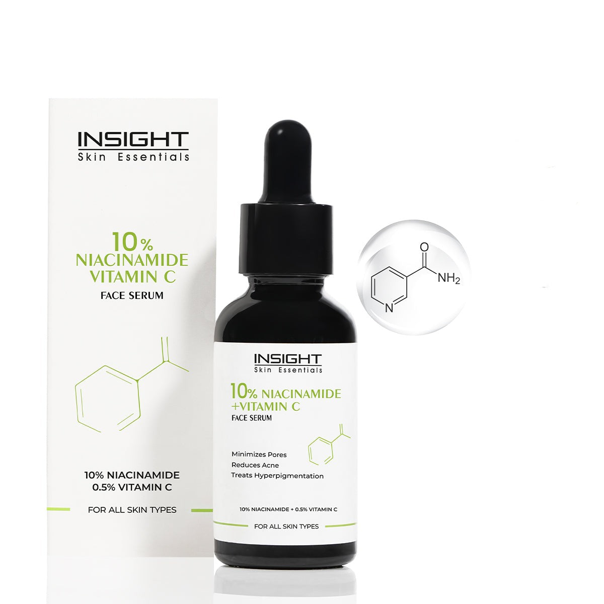 10% Niacinamide Vitamin C Face Serum