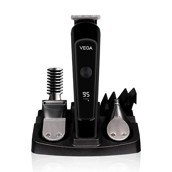 VEGA Men 11-in-1 Ultra Multi-Grooming Set with IPX 6 Showerproof Beard/Hair Trimmer, Nose Trimmer & Body Groomer And Shaver, (VHTH-20)