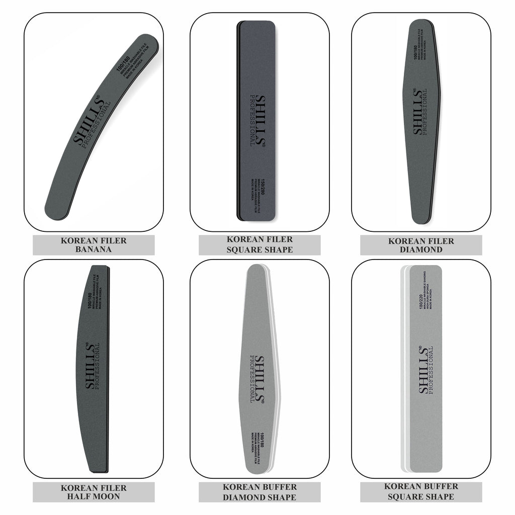Nail Care File and Buffer Set for Home & Salon Use