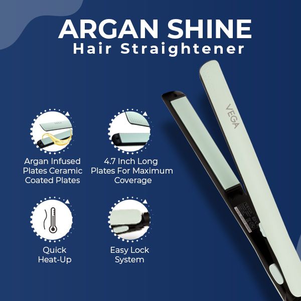 VEGA Argan-Shine Hair Straightener features