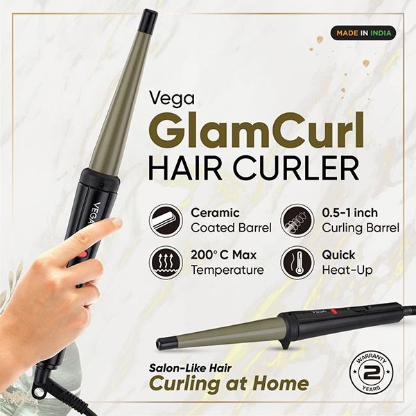 GlamCurl Hair Curler - VHCH-10