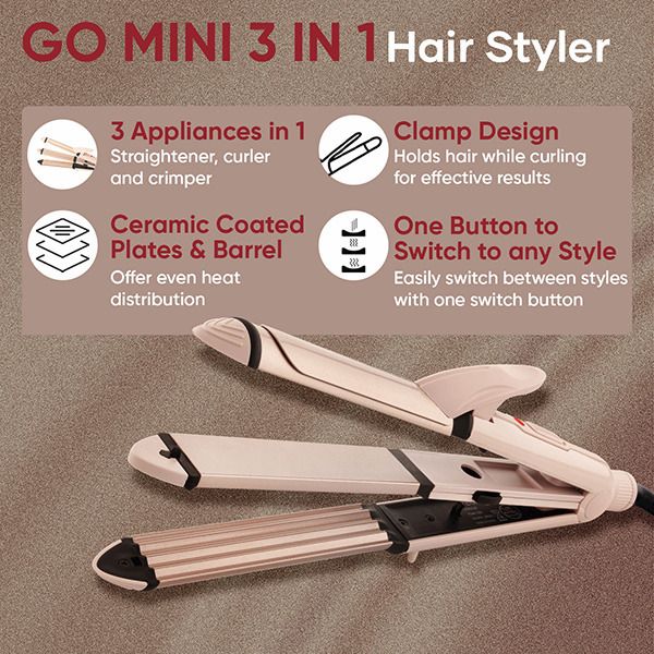 Go Mini 3 in 1 Hair Styler - VHSCC-07