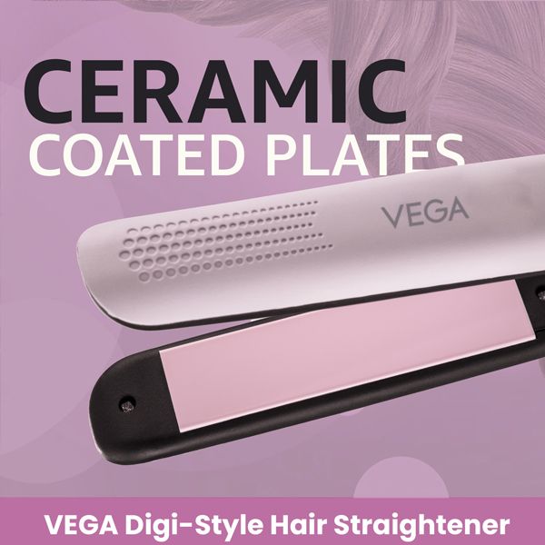 Ceramic coated Plates in Digi-Style Hair Straightener