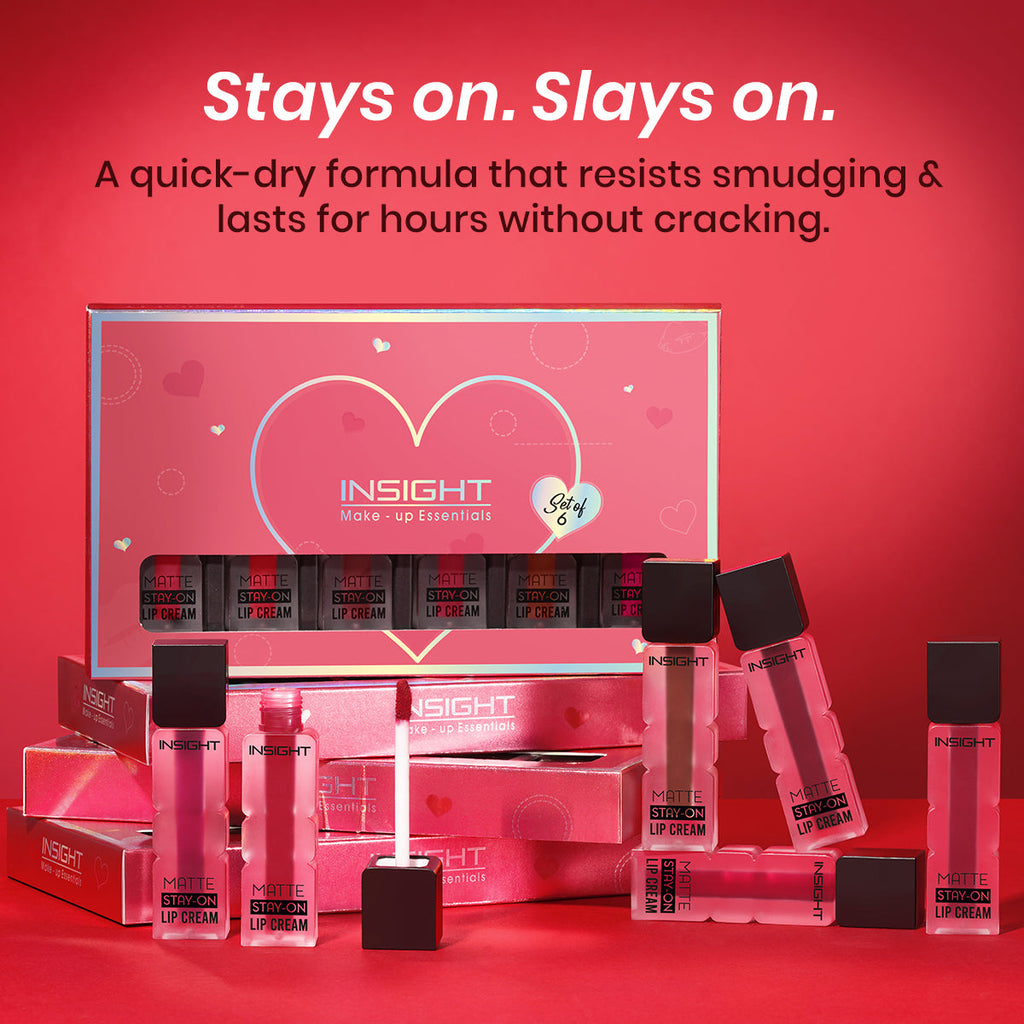 Matte Stay-On Lip Cream (Pack of 6)