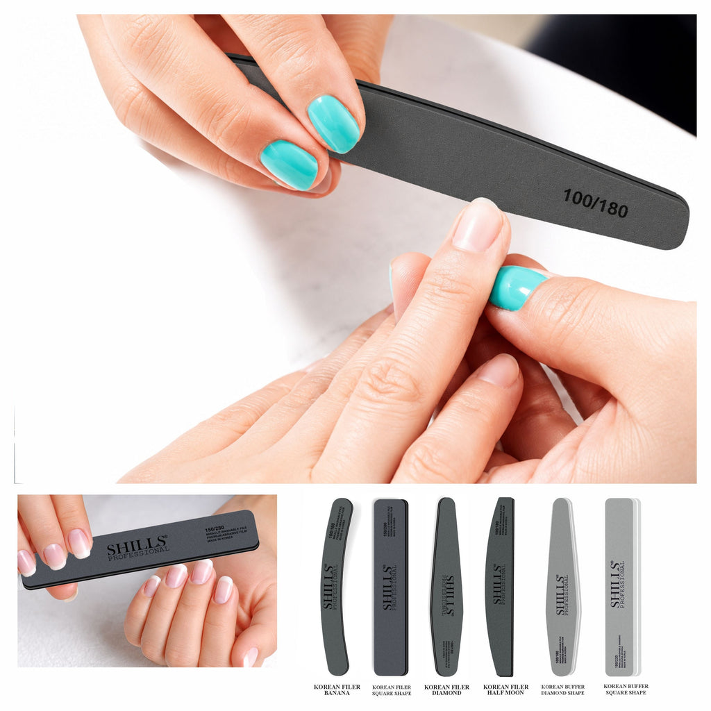 Nail Care File and Buffer Set for Home & Salon Use
