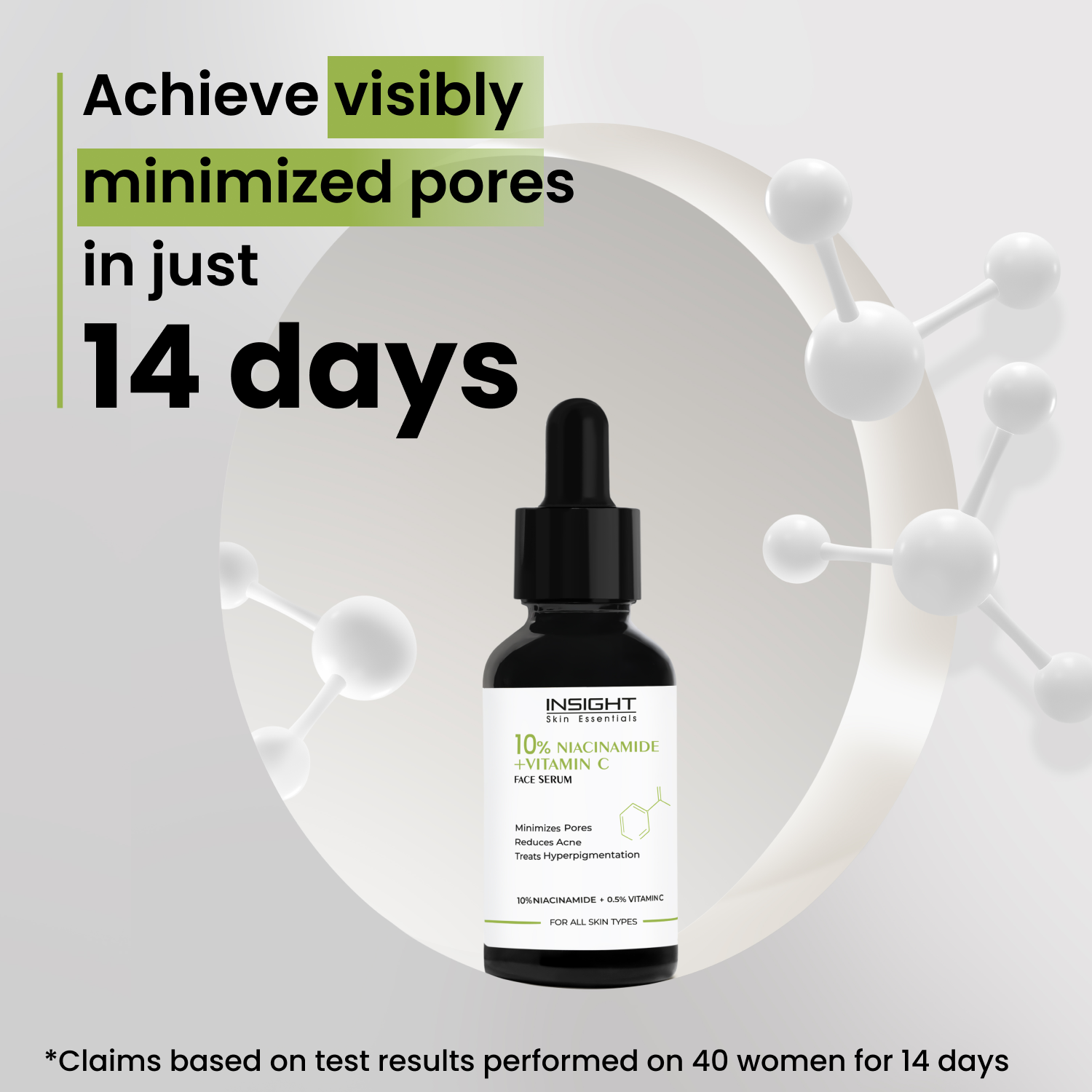10% Niacinamide Vitamin C Face Serum