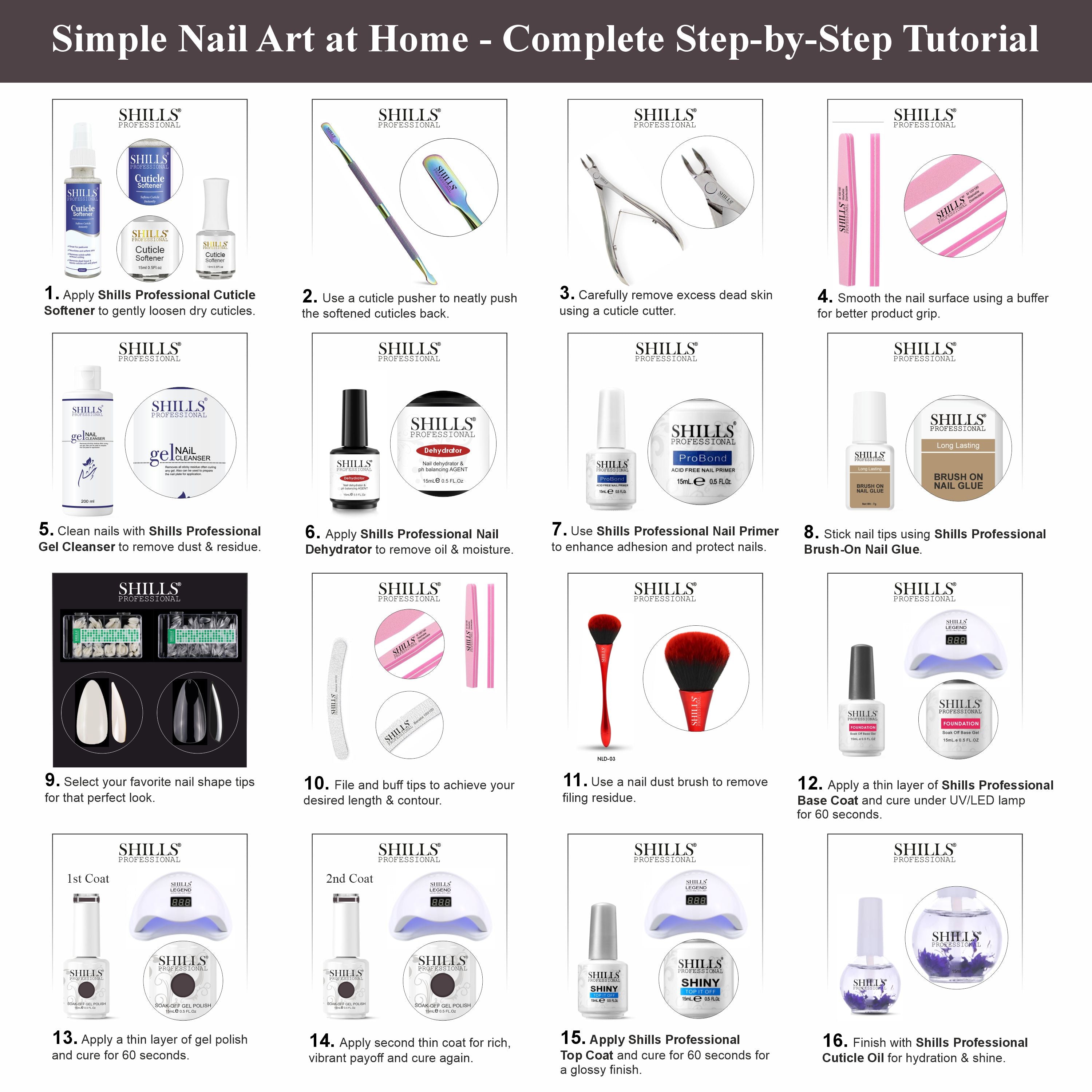 SHILLS PROFESSIONAL UV/LED Gel Nail Polish 15ml