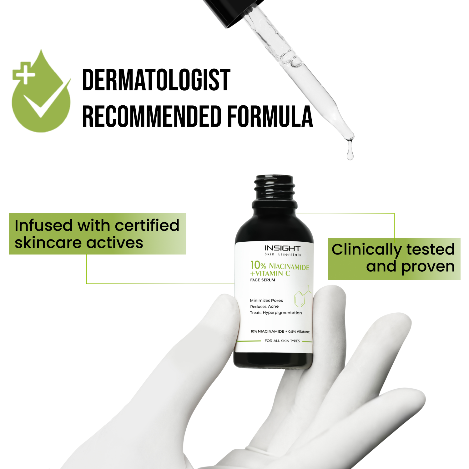 10% Niacinamide Vitamin C Face Serum