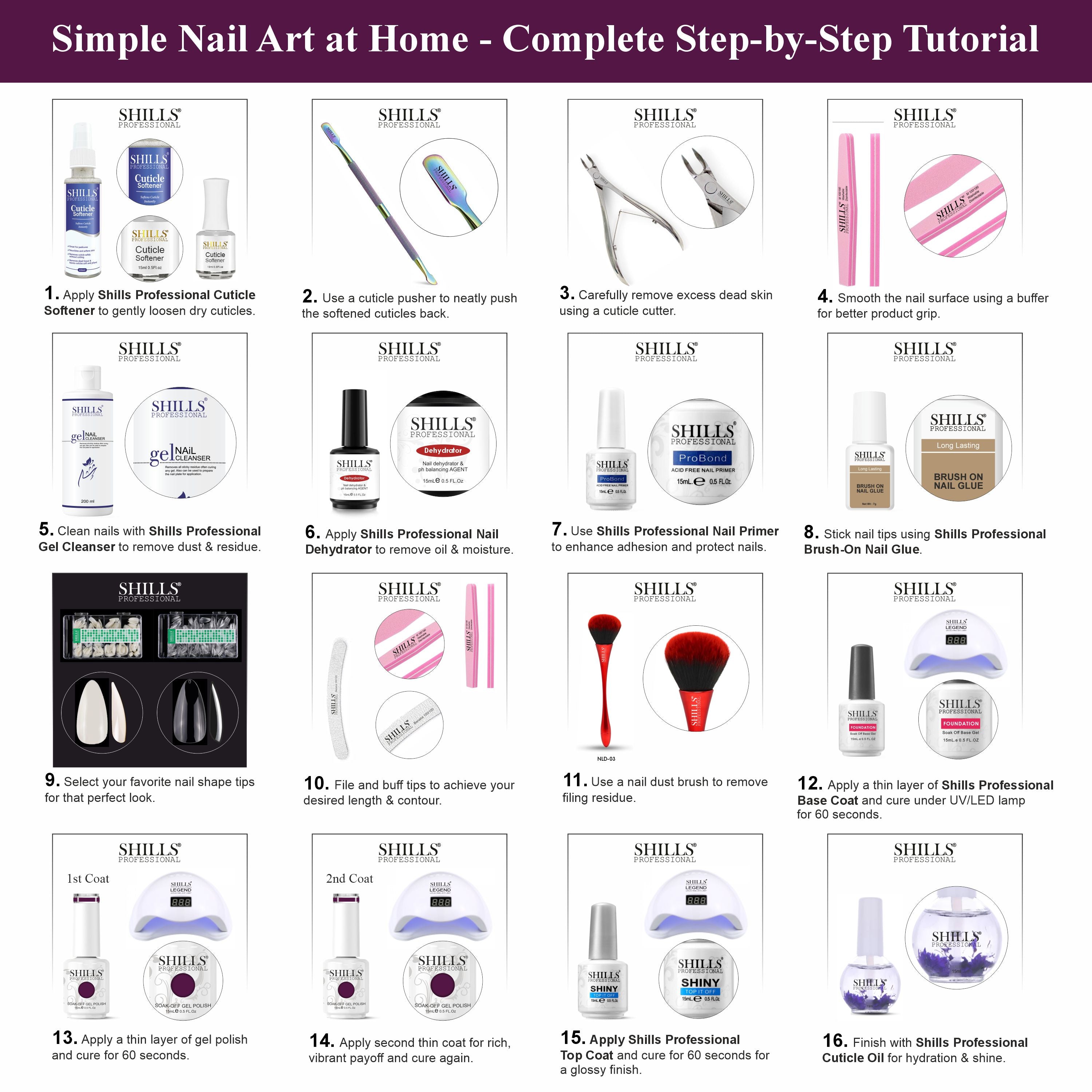 SHILLS PROFESSIONAL UV/LED Gel Nail Polish 15ml
