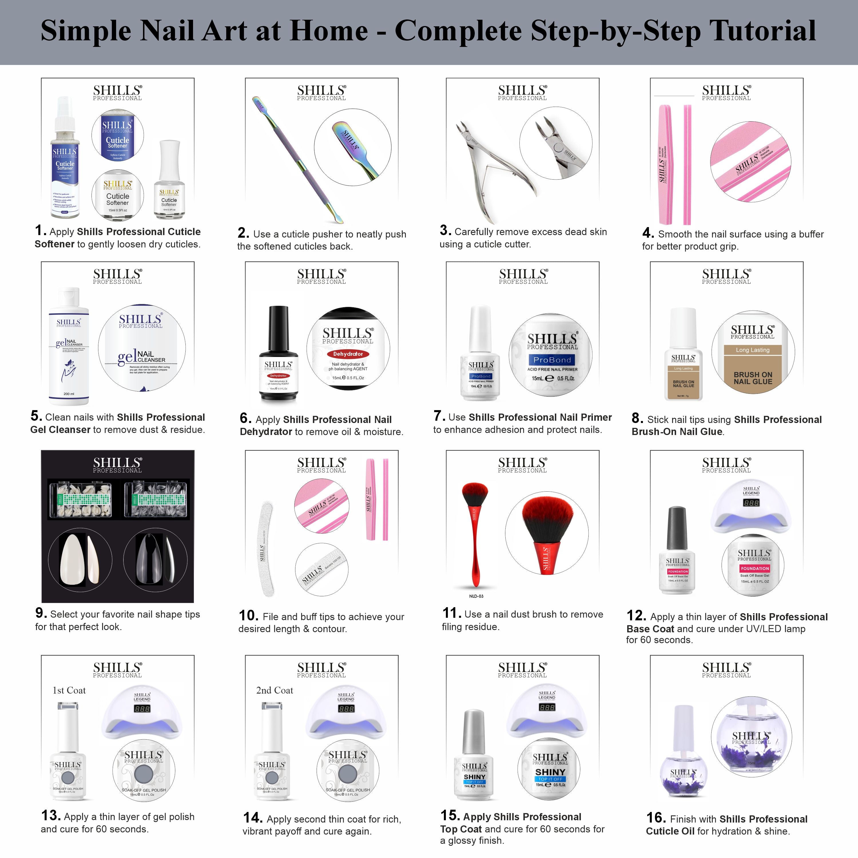SHILLS PROFESSIONAL UV/LED Gel Nail Polish 15ml
