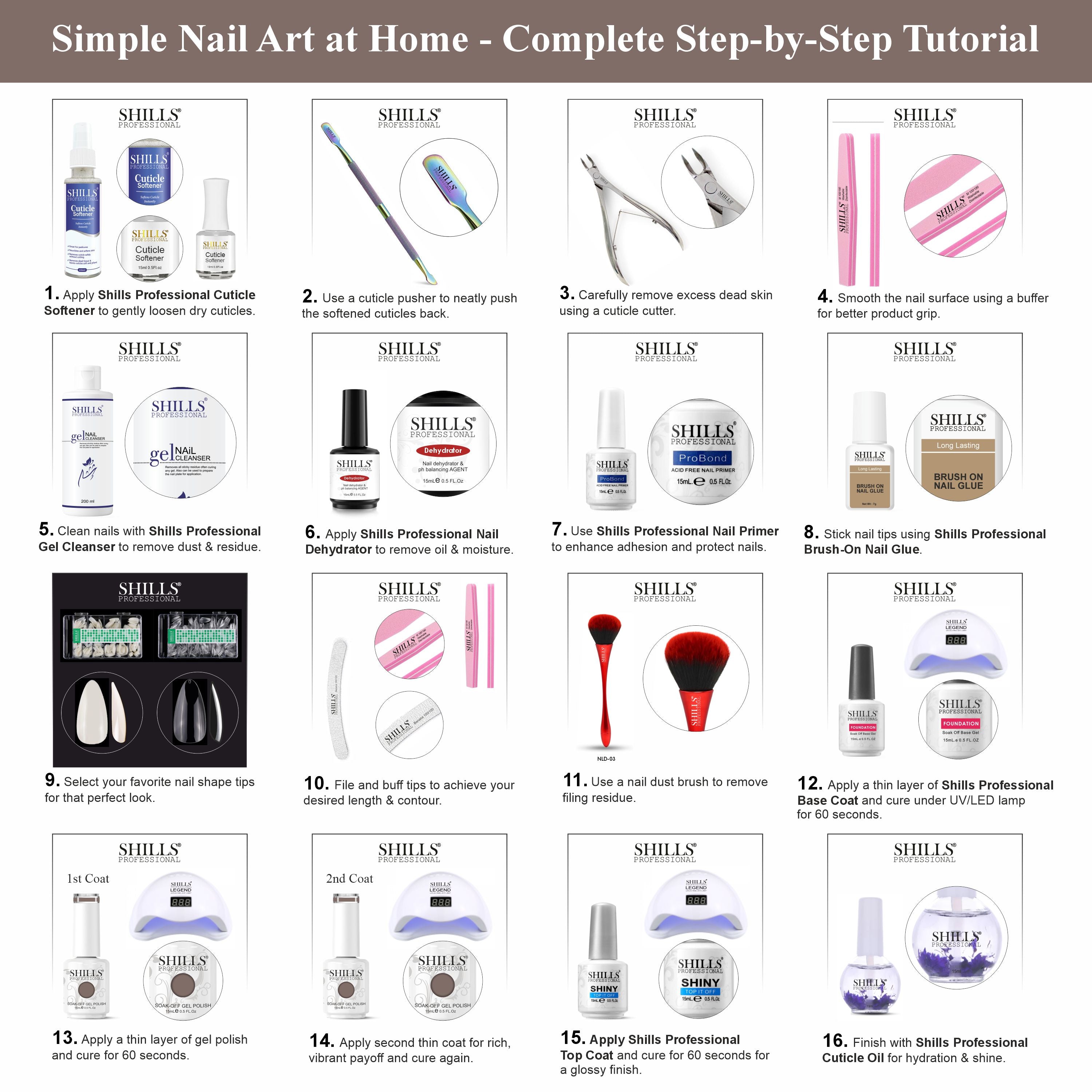 SHILLS PROFESSIONAL UV/LED Gel Nail Polish 15ml