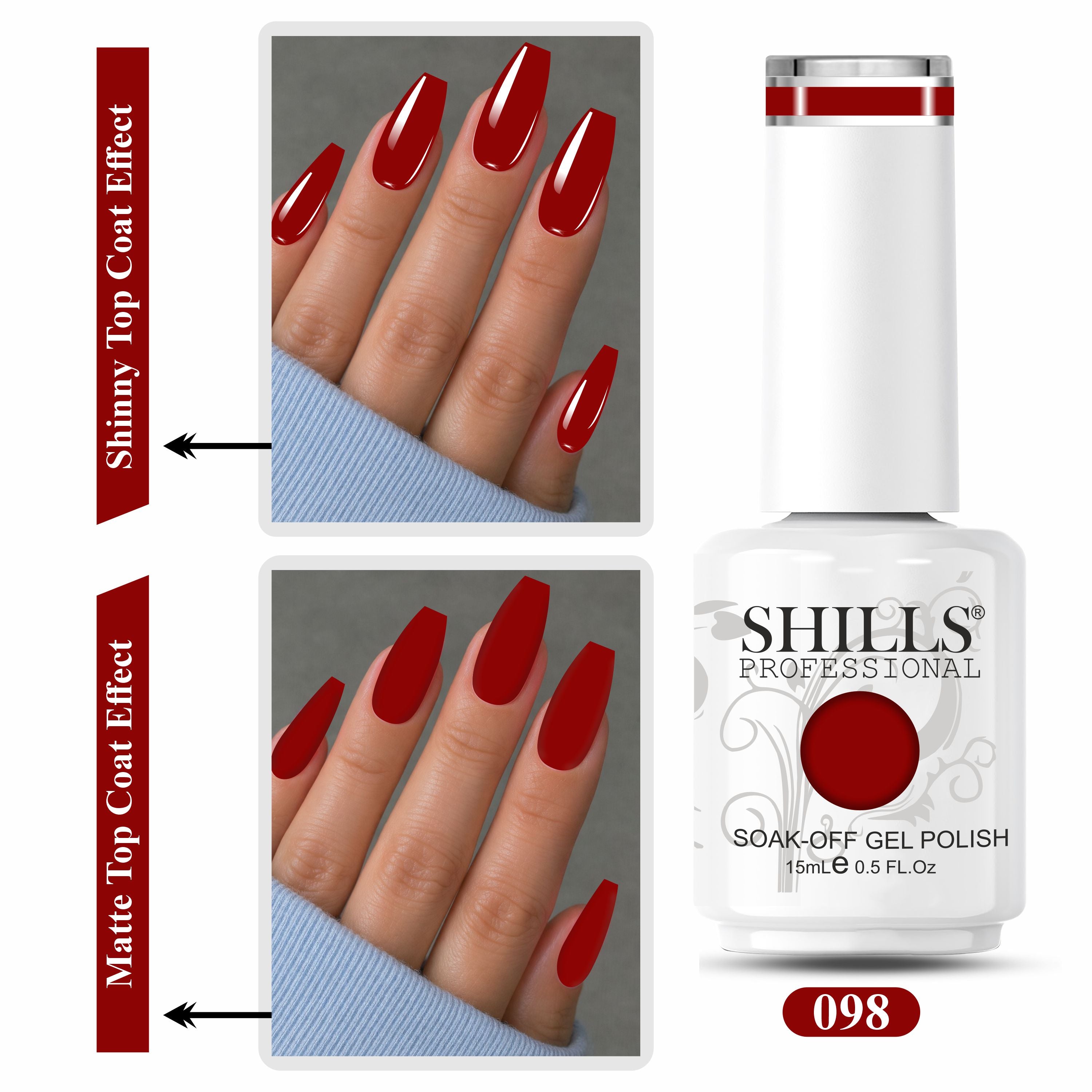 SHILLS PROFESSIONAL UV/LED Gel Nail Polish 15ml