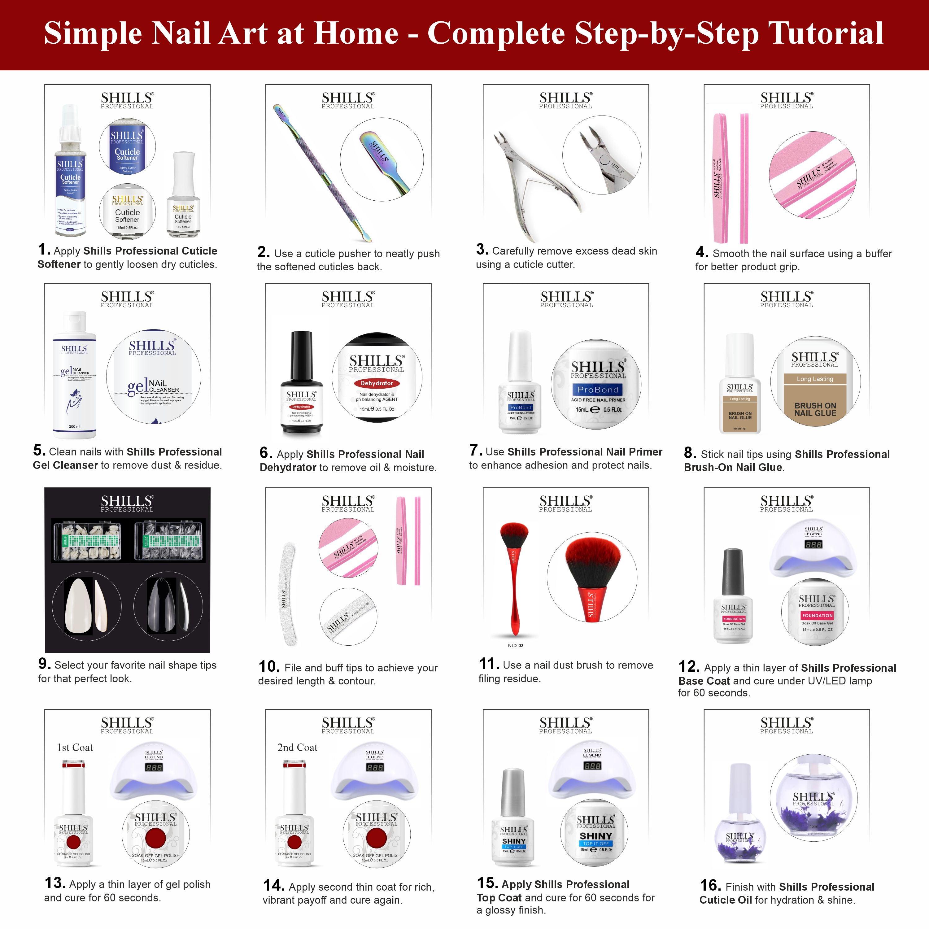 SHILLS PROFESSIONAL UV/LED Gel Nail Polish 15ml