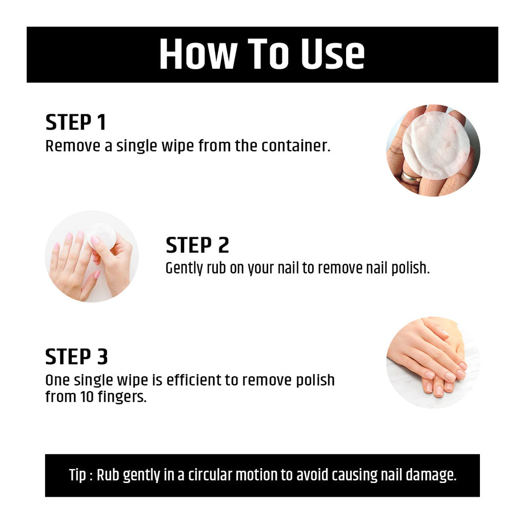 Nail Polish Remover Wipes - 40