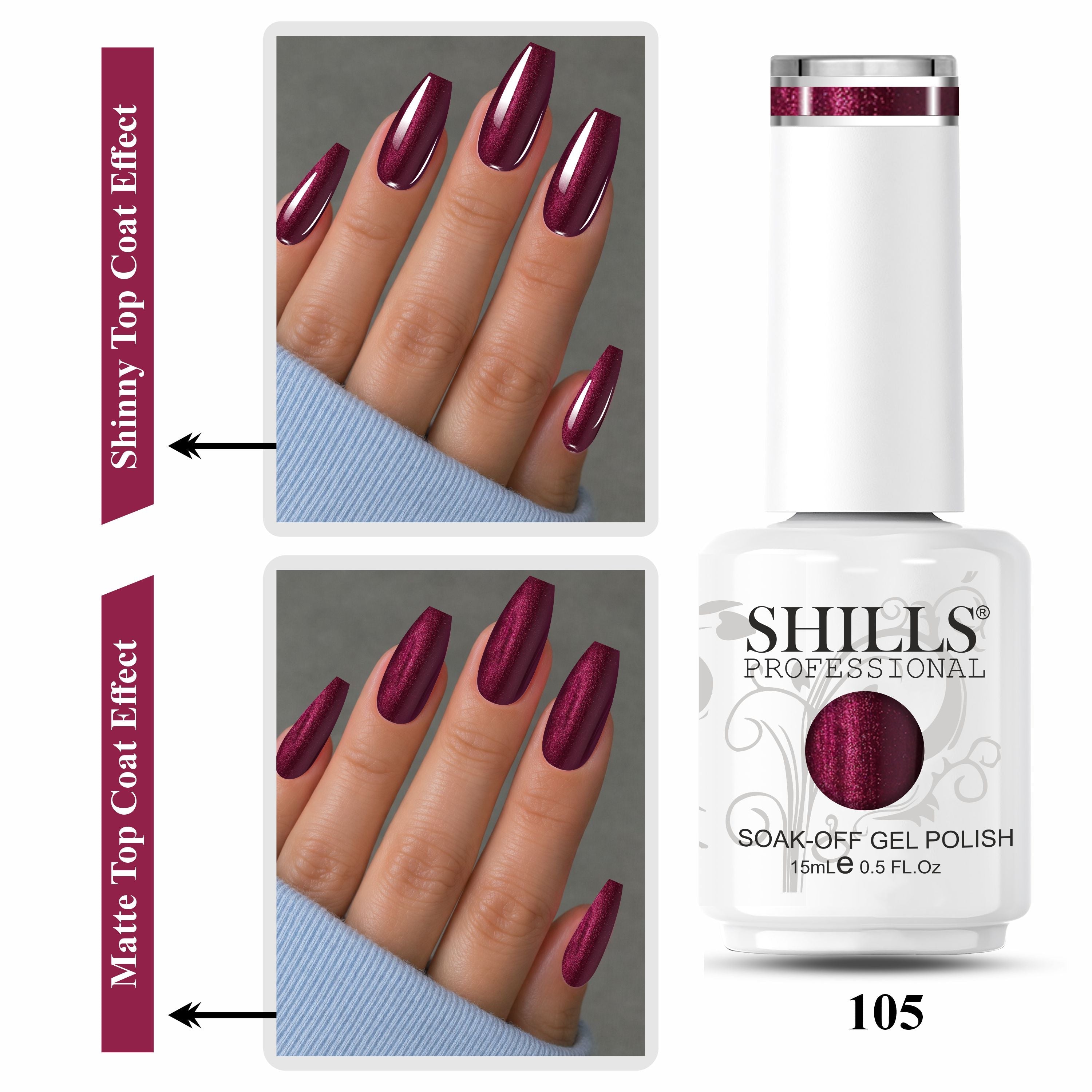 SHILLS PROFESSIONAL UV/LED Gel Nail Polish 15ml