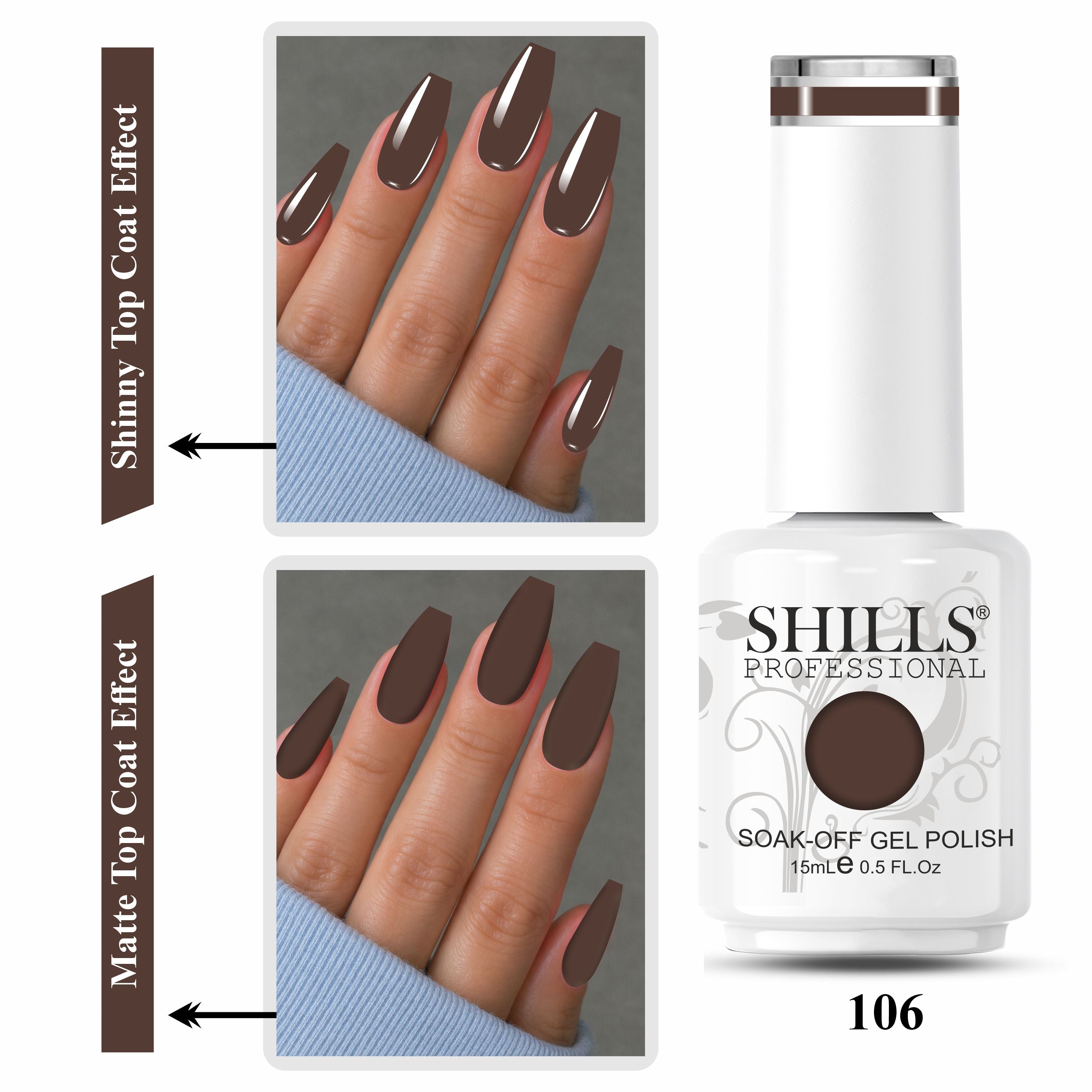 SHILLS PROFESSIONAL UV/LED Gel Nail Polish 15ml