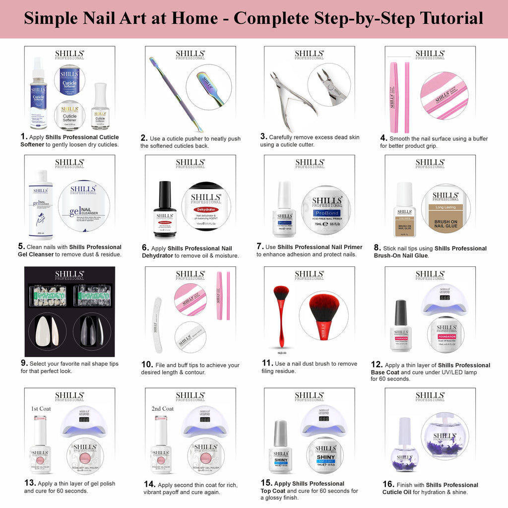 SHILLS PROFESSIONAL UV/LED Nail Polish 15ml