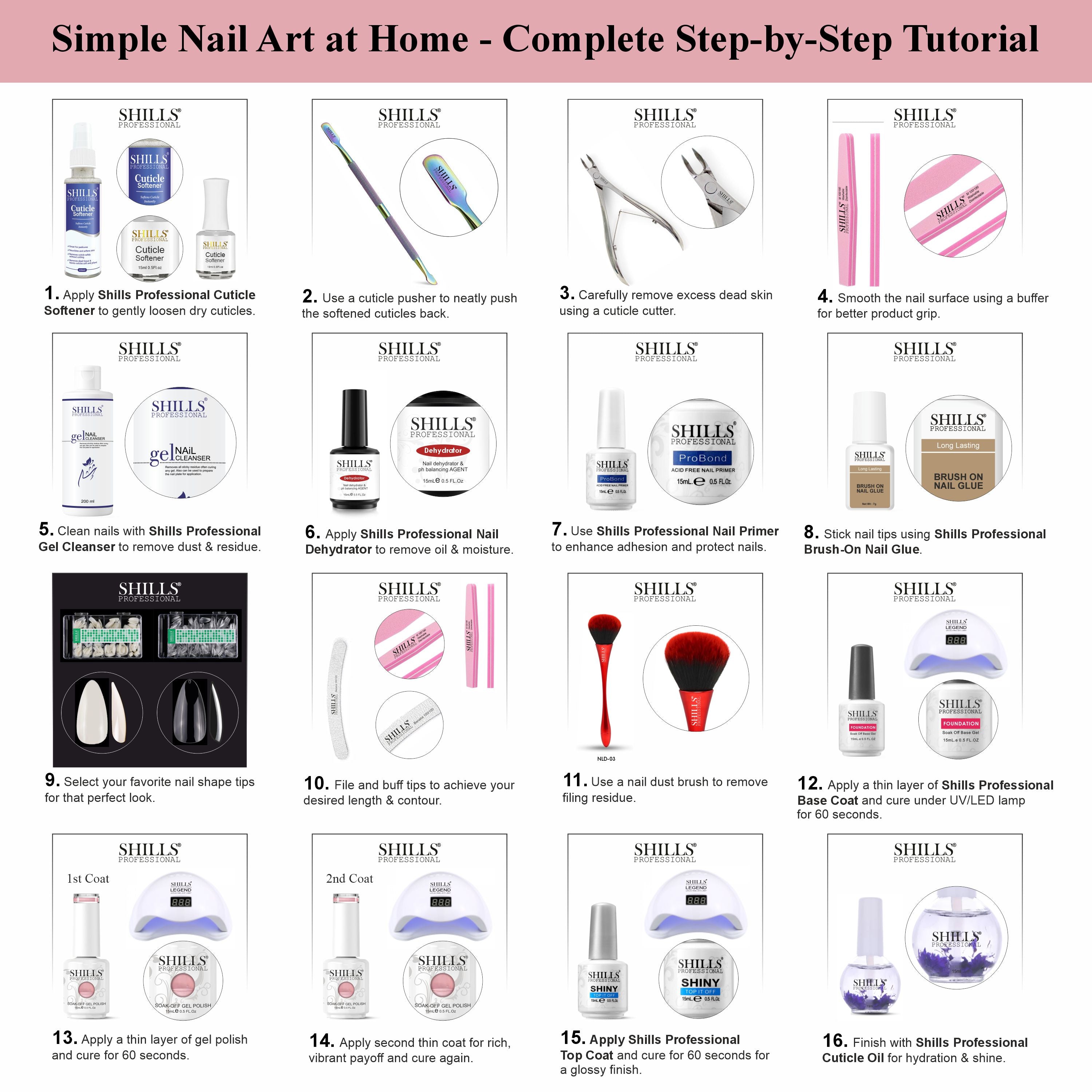 SHILLS PROFESSIONAL UV/LED Nail Polish 15ml