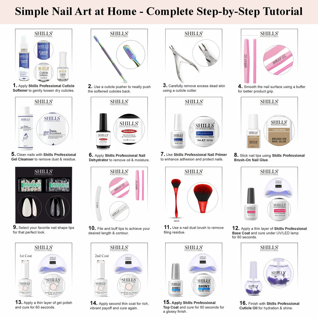 SHILLS PROFESSIONAL UV/LED Nail Polish 15ml