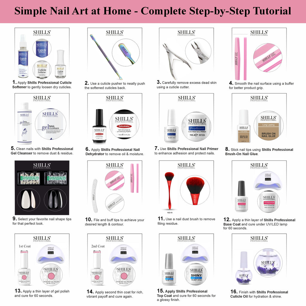 SHILLS PROFESSIONAL UV/LED Nail Polish 15ml