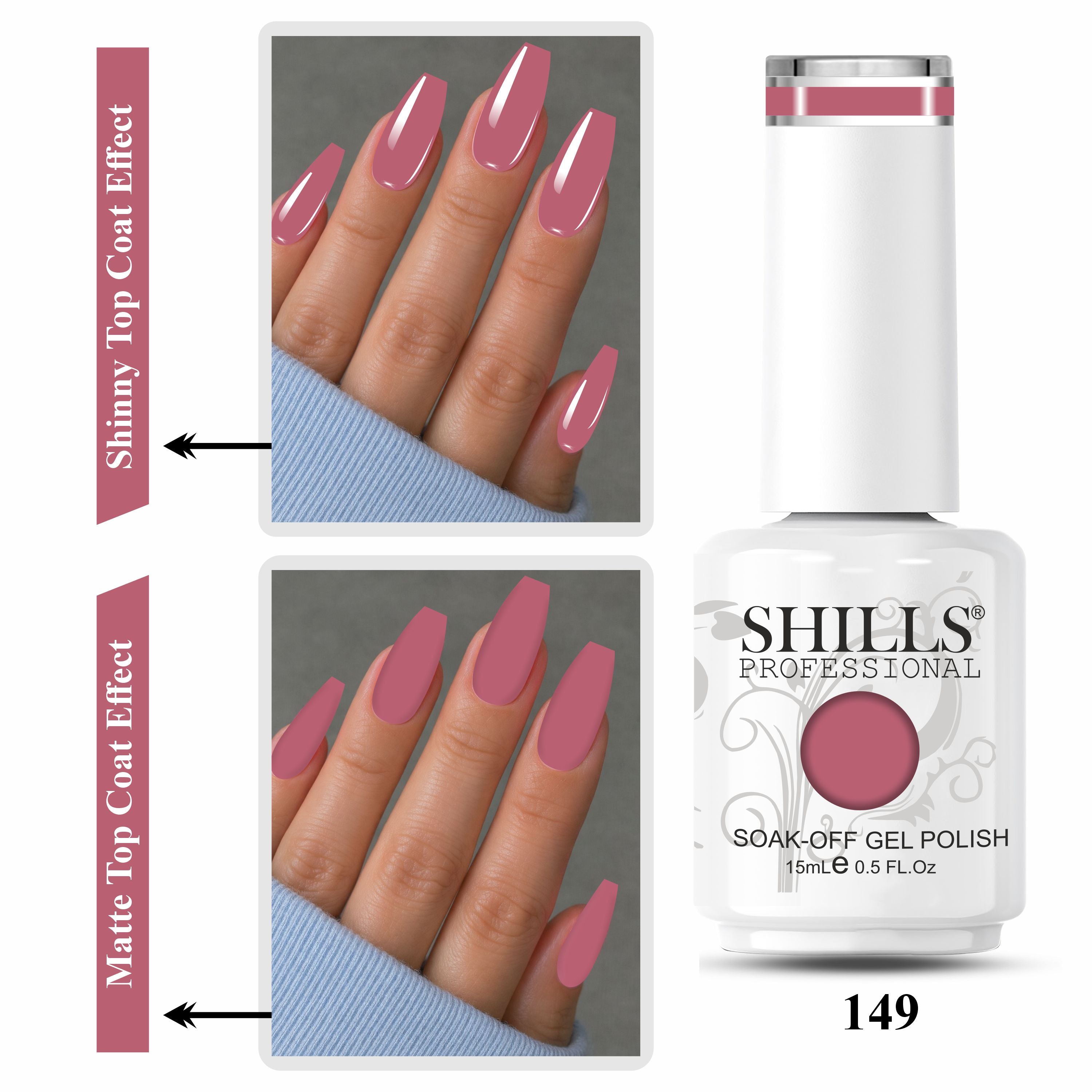 SHILLS PROFESSIONAL UV/LED Nail Polish 15ml