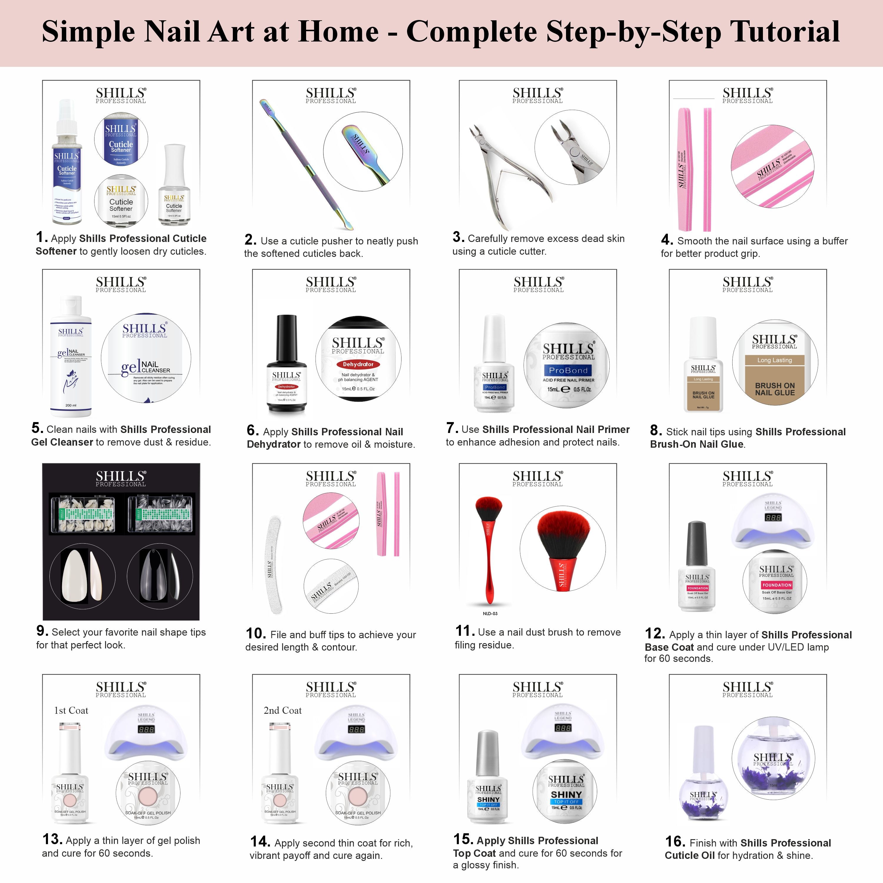 SHILLS PROFESSIONAL UV/LED Nail Polish 15ml