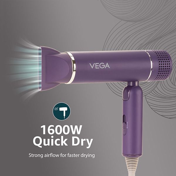 Strong Airflow for Faster drying 