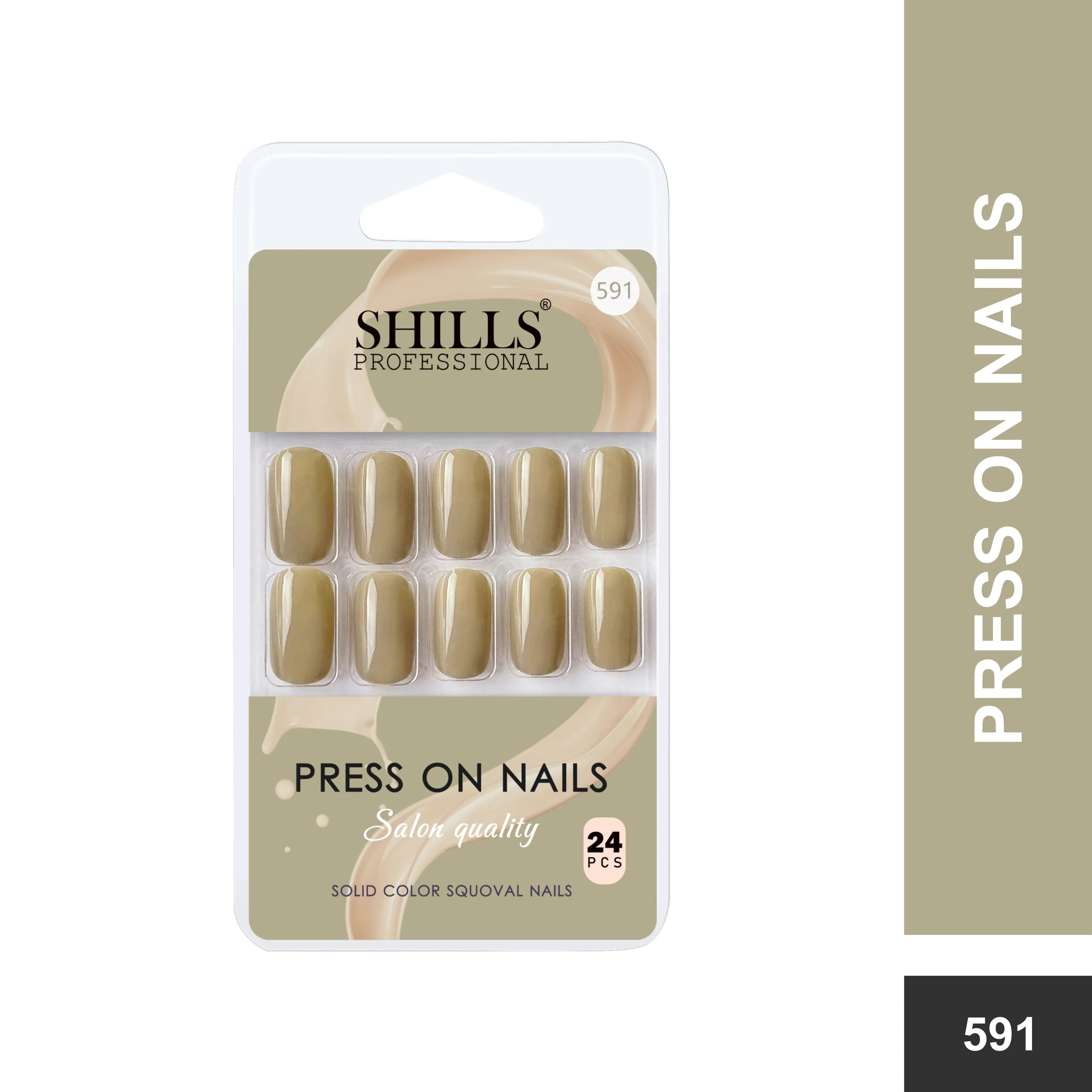 Glossy Solid Color Nails Square(SPN579-SPN604)