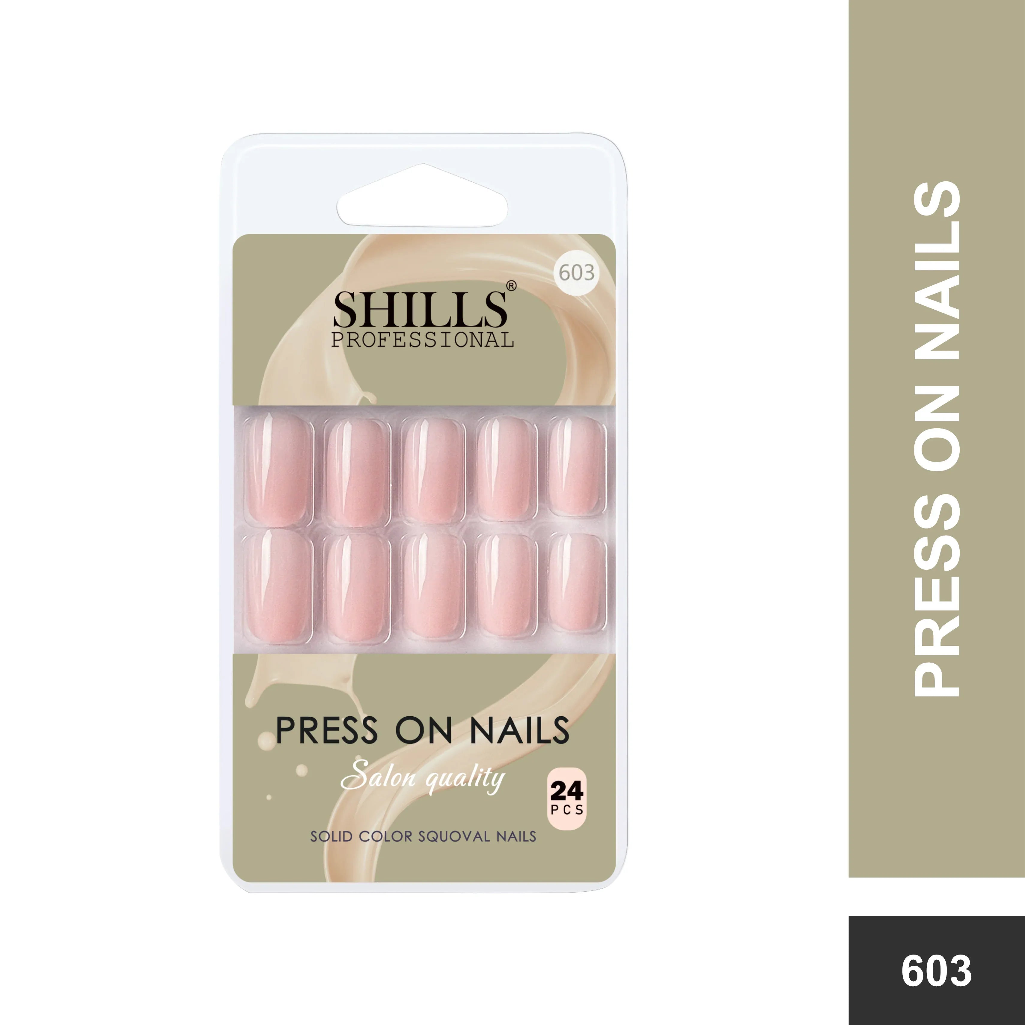 Glossy Solid Color Nails Square(SPN579-SPN604)