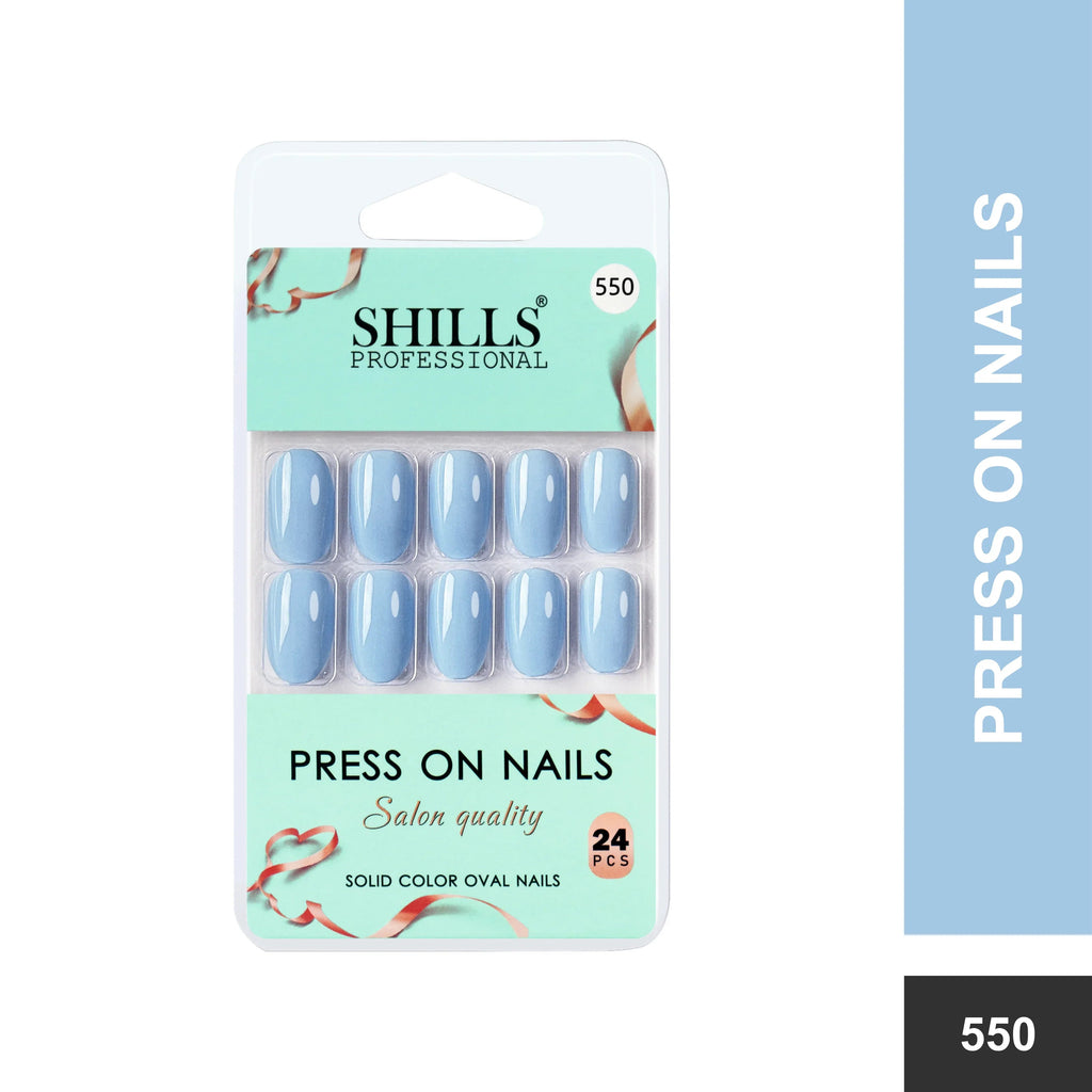 Glossy Solid Color Nails Oval(SPN527-SPN552)