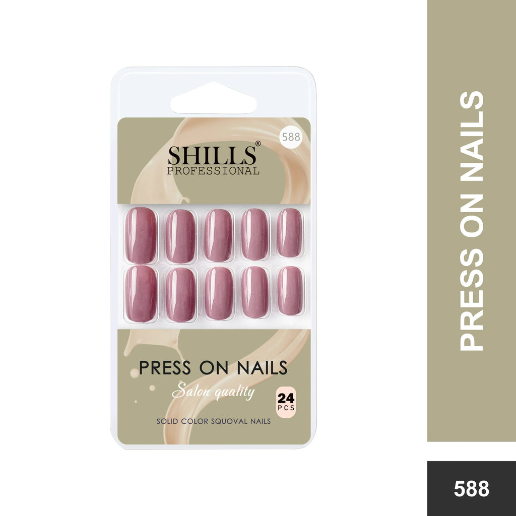 Glossy Solid Color Nails Square(SPN579-SPN604)