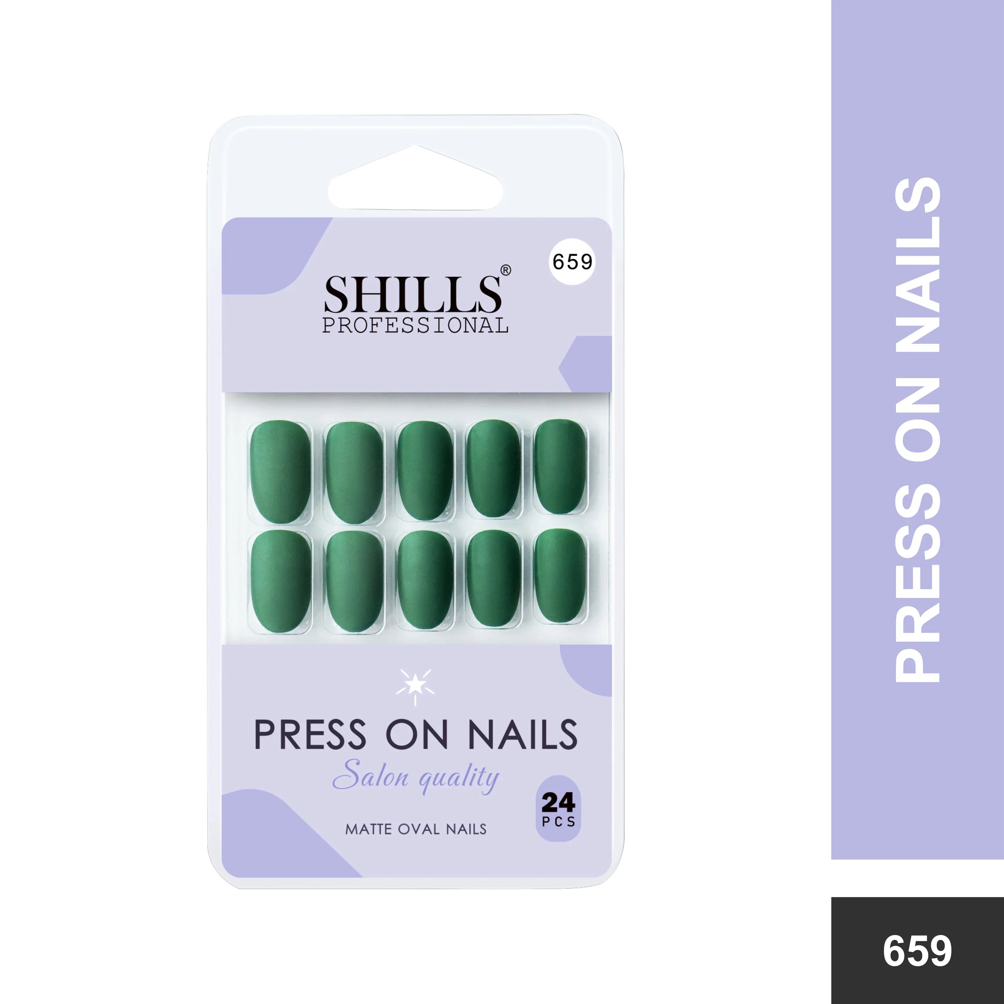 Matte Solid Color Nails Oval(SPN657-SPN666)