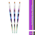 Nail Metal Rainbow Brush
