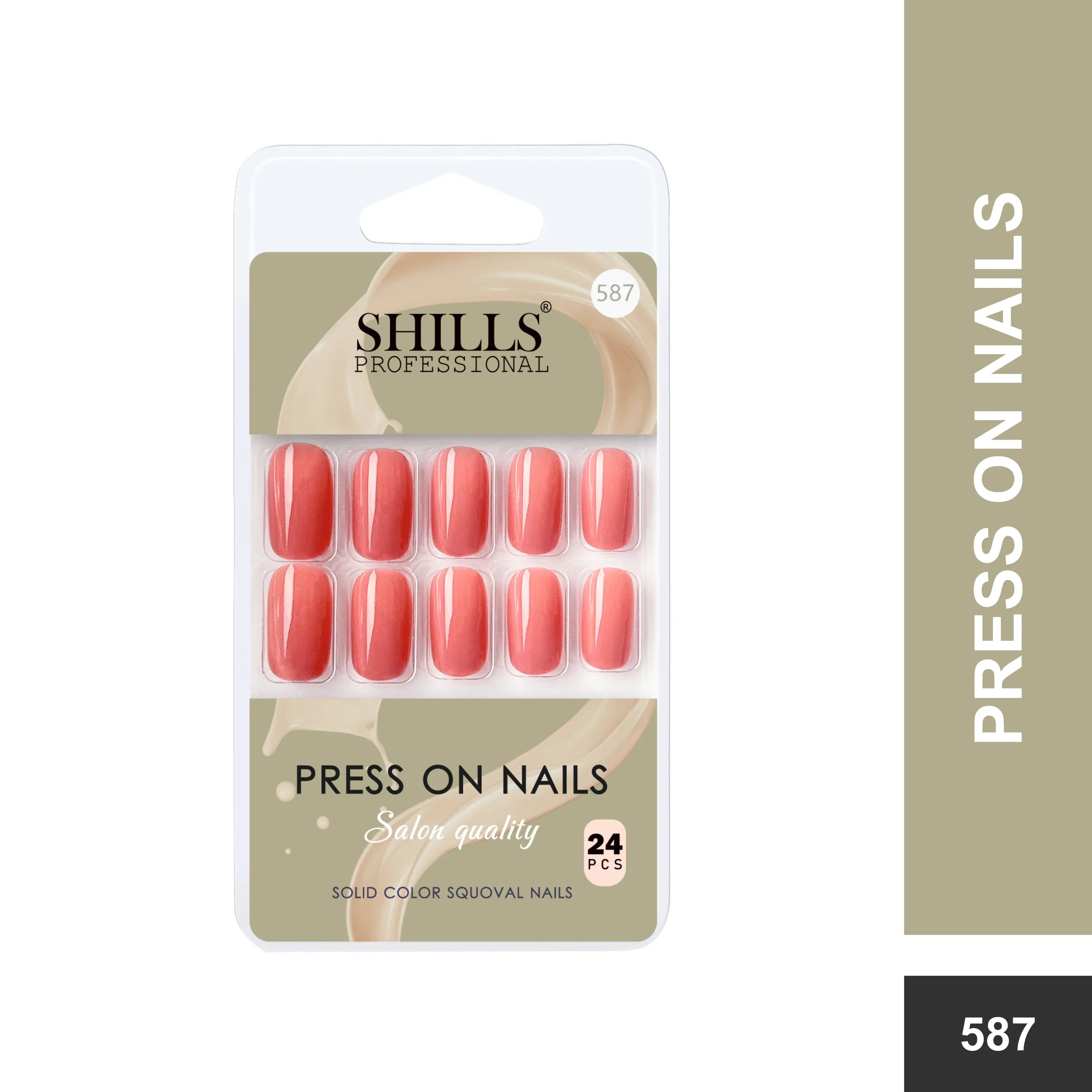 Glossy Solid Color Nails Square(SPN579-SPN604)