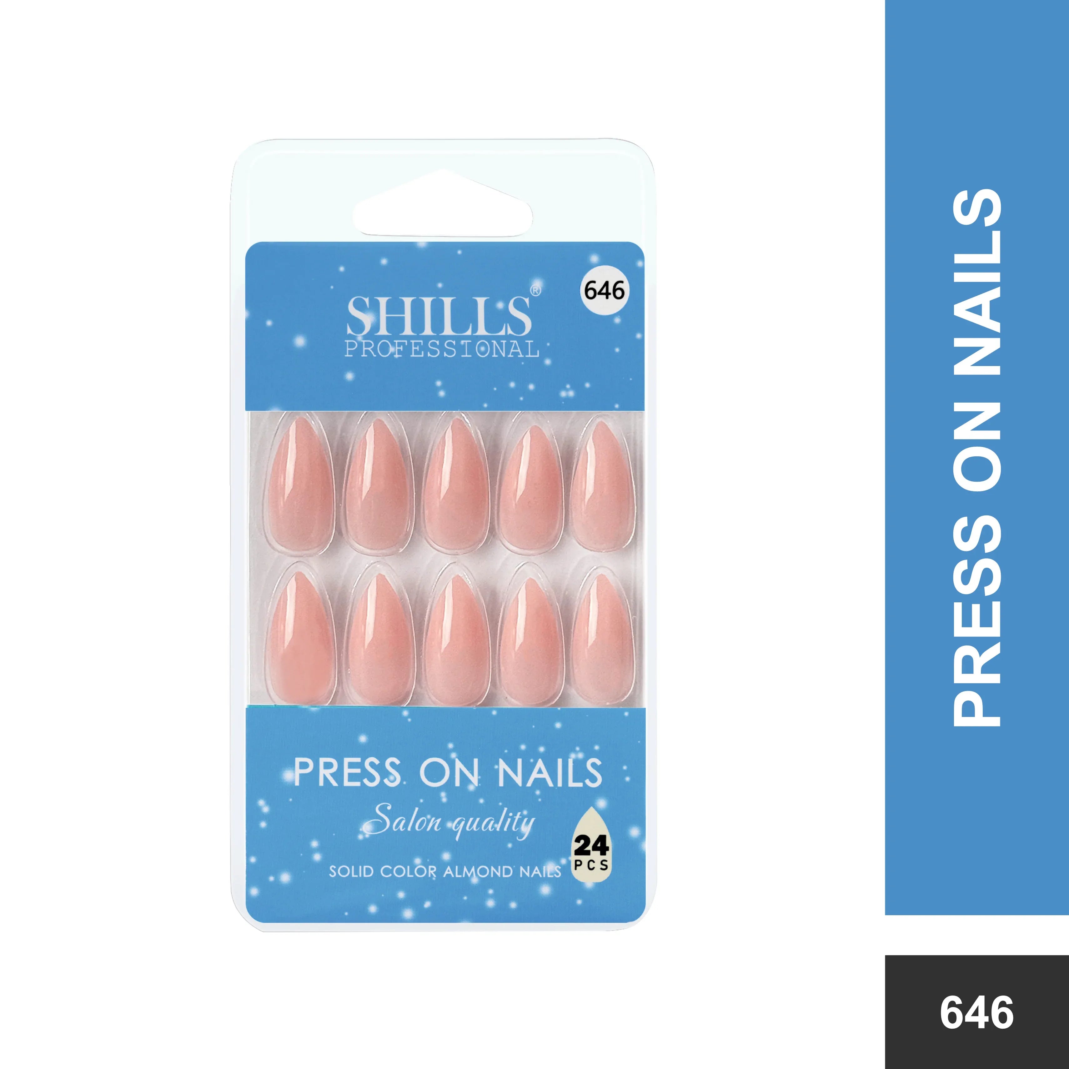 Glossy Solid Color Nails Sharp Almond(SPN631-SPN656)