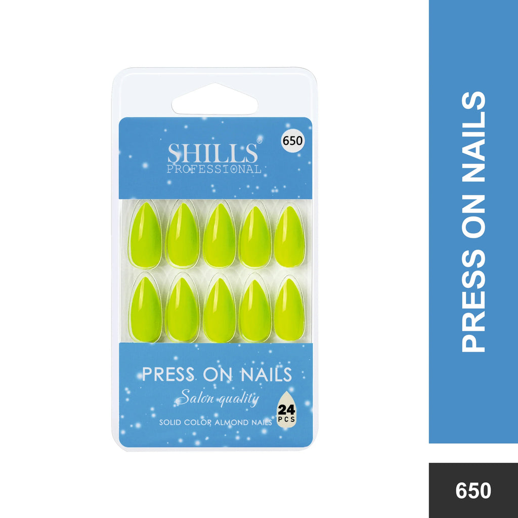 Glossy Solid Color Nails Sharp Almond(SPN631-SPN656)