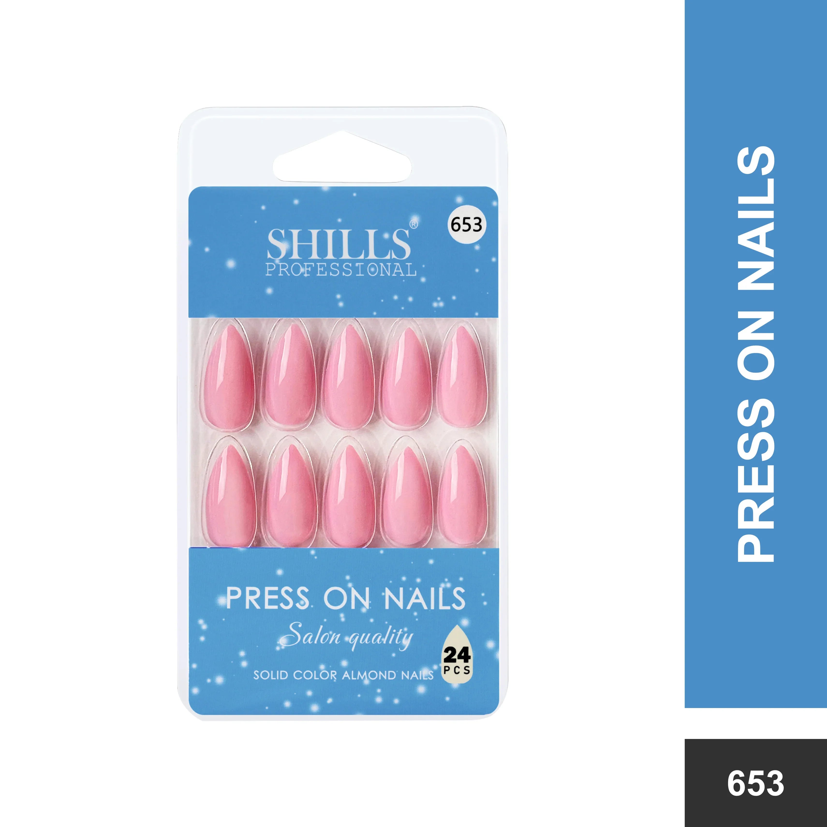 Glossy Solid Color Nails Sharp Almond(SPN631-SPN656)