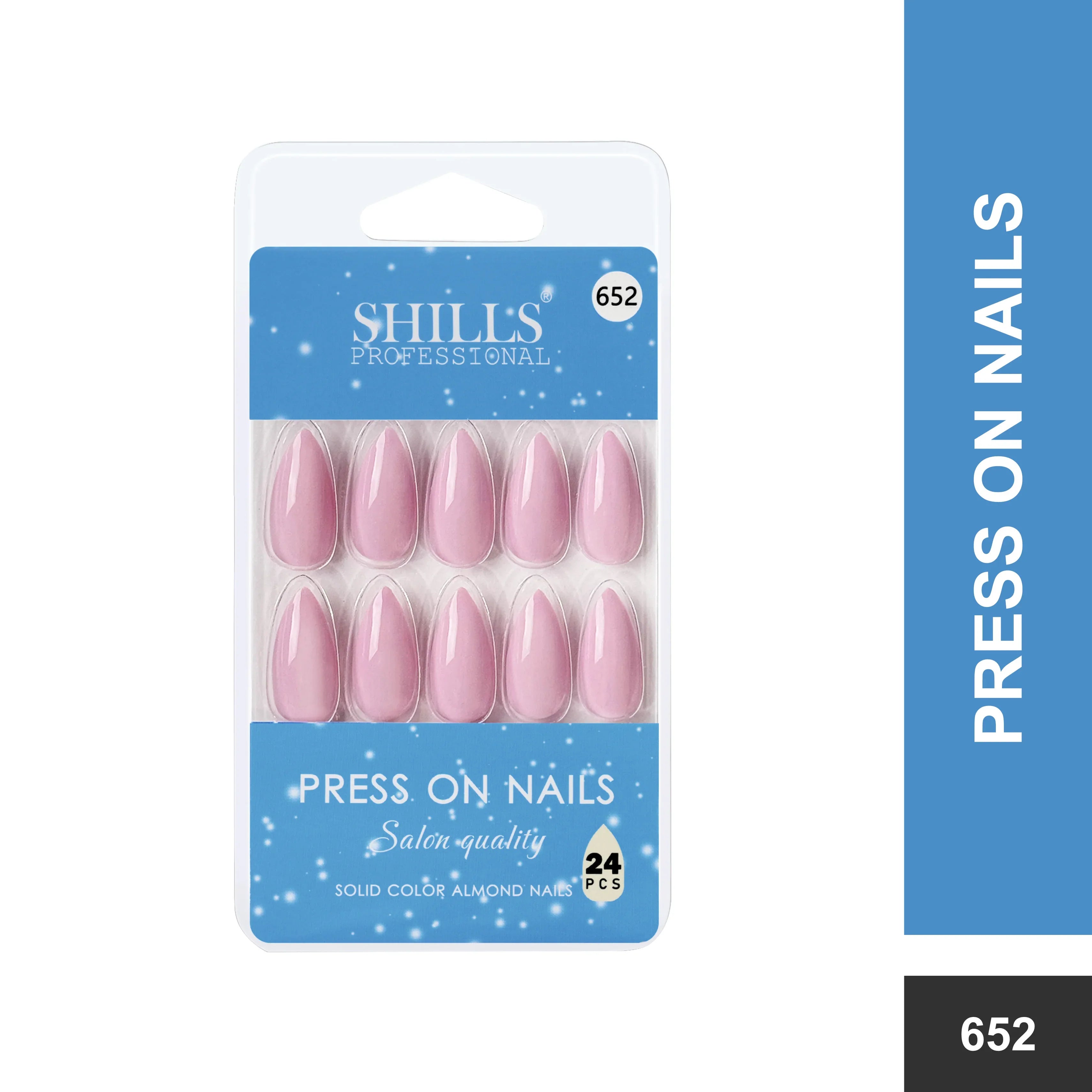 Glossy Solid Color Nails Sharp Almond(SPN631-SPN656)