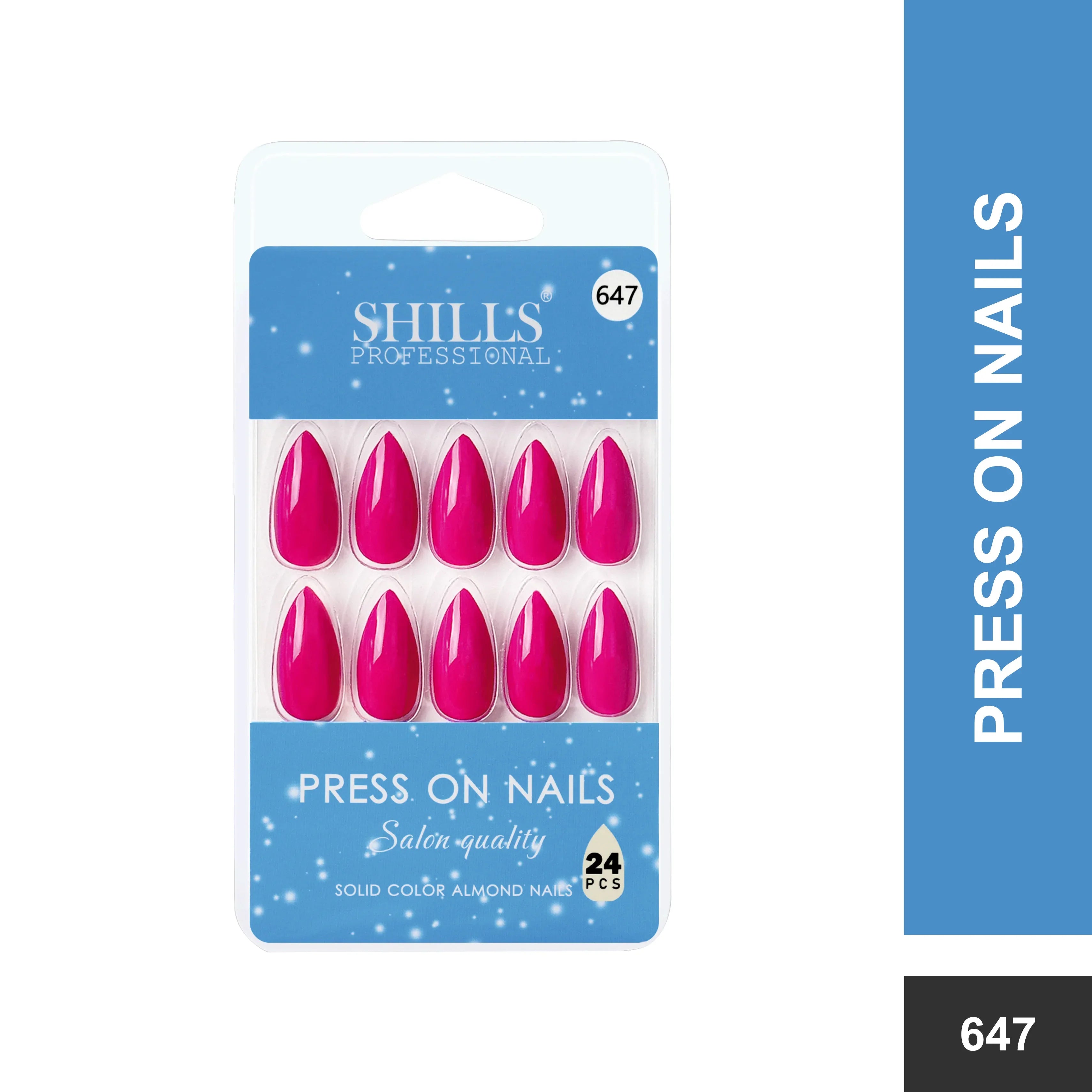 Glossy Solid Color Nails Sharp Almond(SPN631-SPN656)