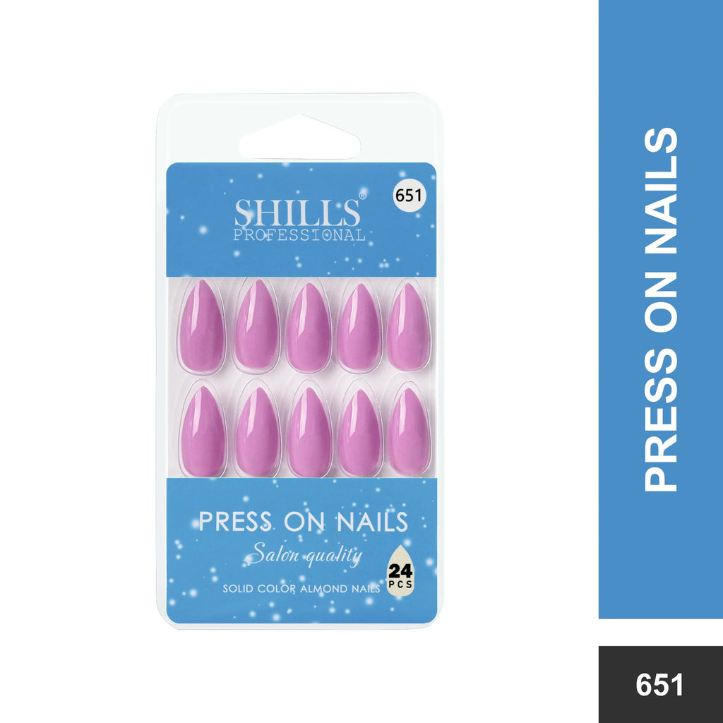 Glossy Solid Color Nails Sharp Almond(SPN631-SPN656)
