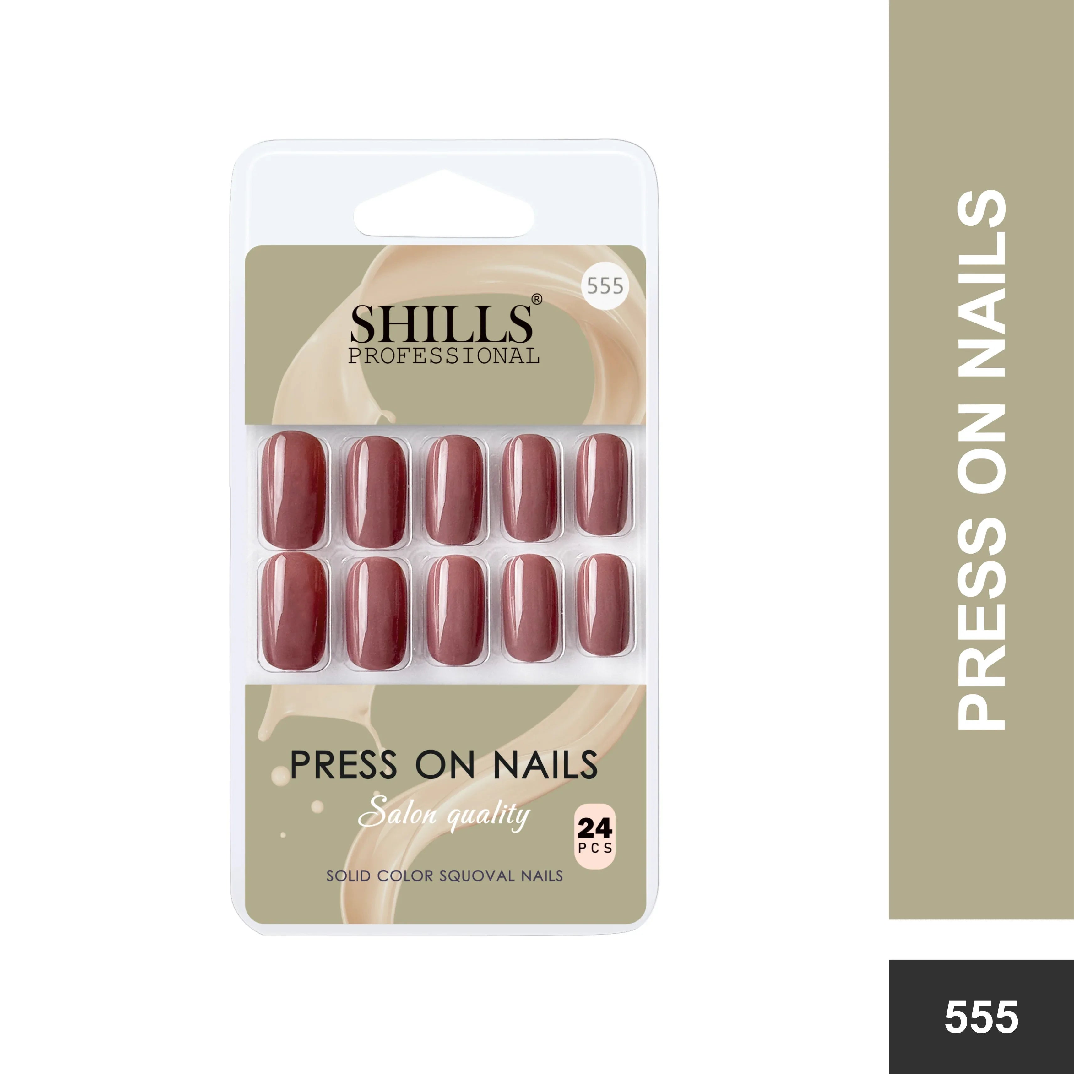 Glossy Solid Color Nails Square(SPN553-SPN604)