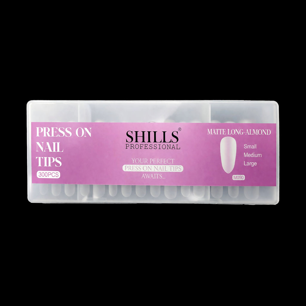 Press On Nail Tips – Matte Long Almond