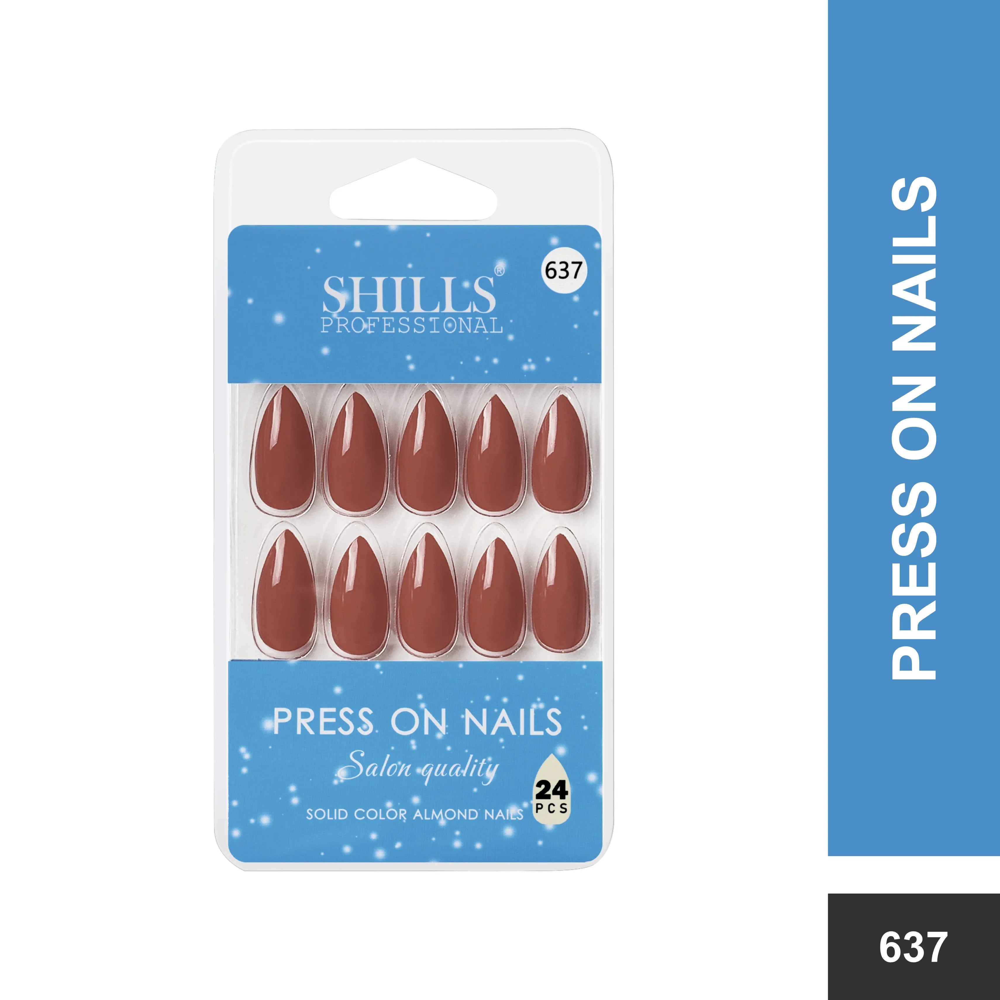 Glossy Solid Color Nails Sharp Almond(SPN631-SPN656)