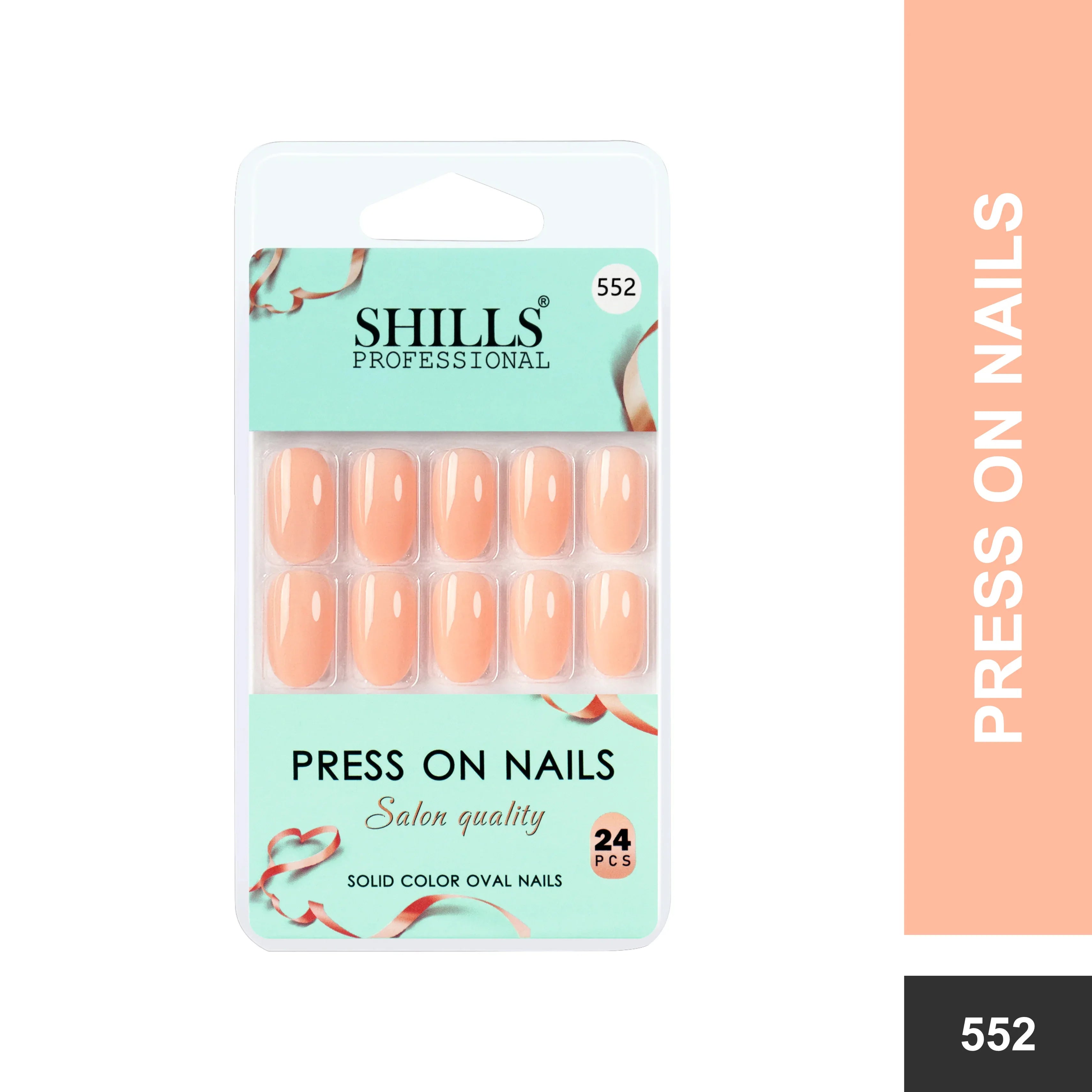 Glossy Solid Color Nails Oval(SPN527-SPN552)
