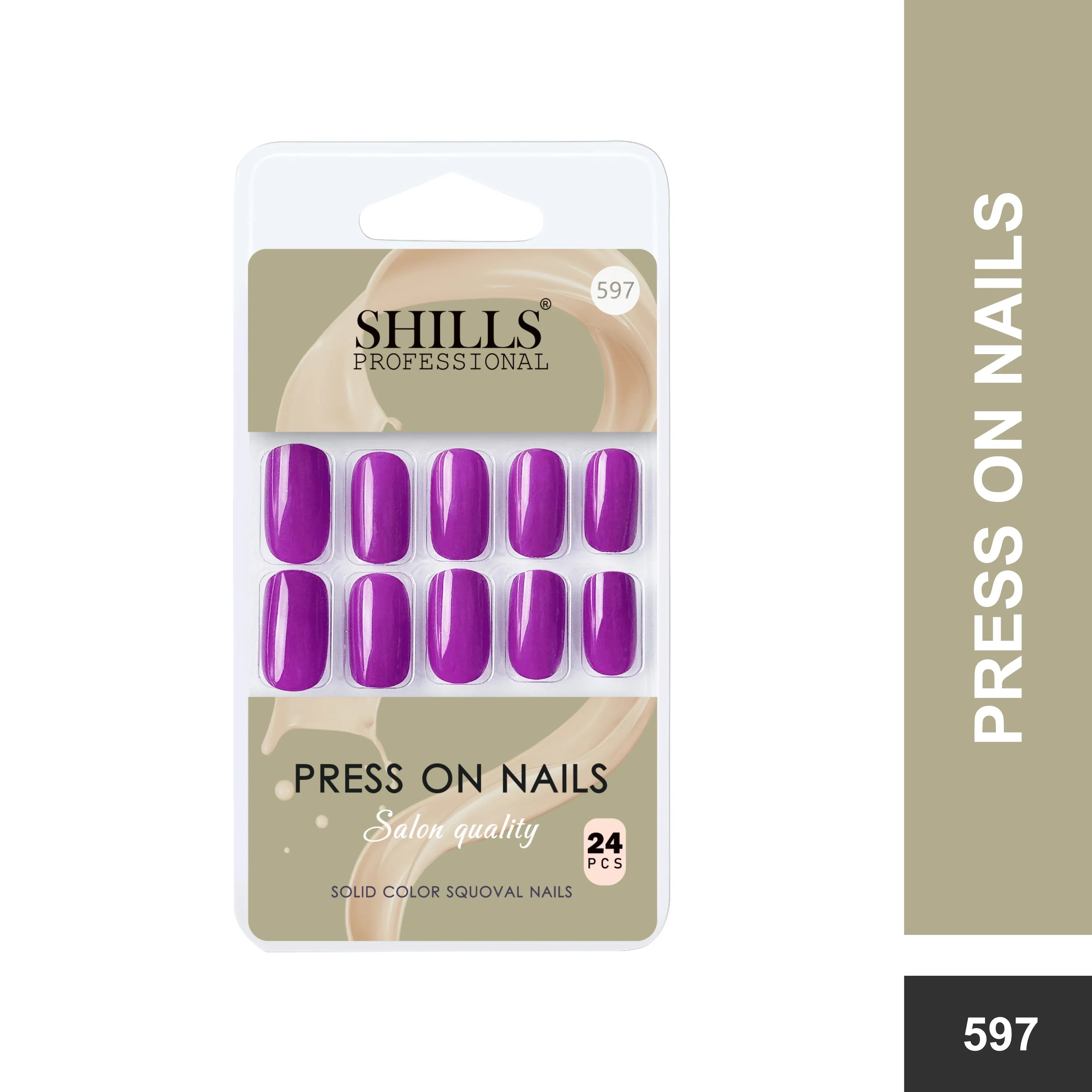 Glossy Solid Color Nails Square(SPN579-SPN604)