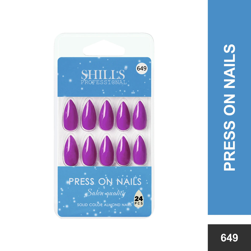 Glossy Solid Color Nails Sharp Almond(SPN631-SPN656)