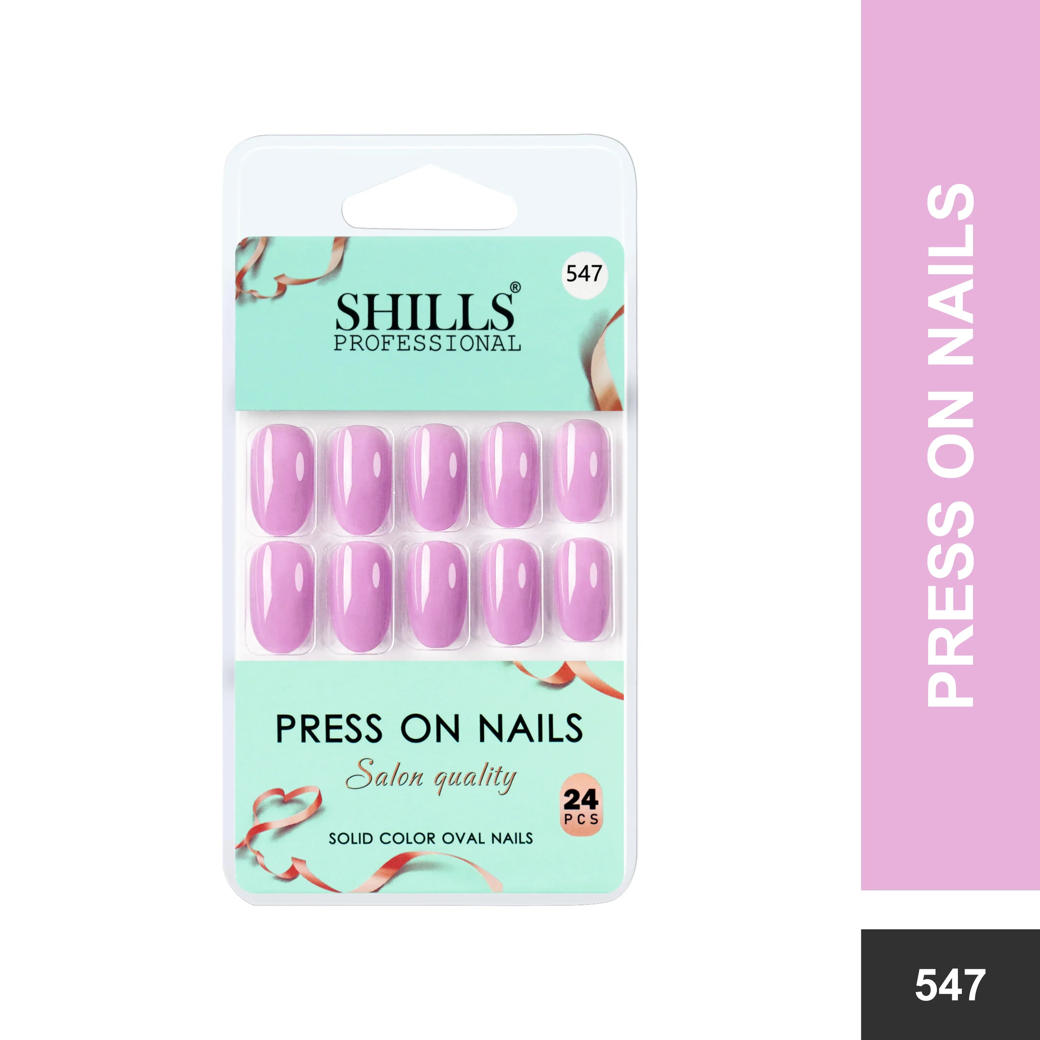 Glossy Solid Color Nails Oval(SPN527-SPN552)
