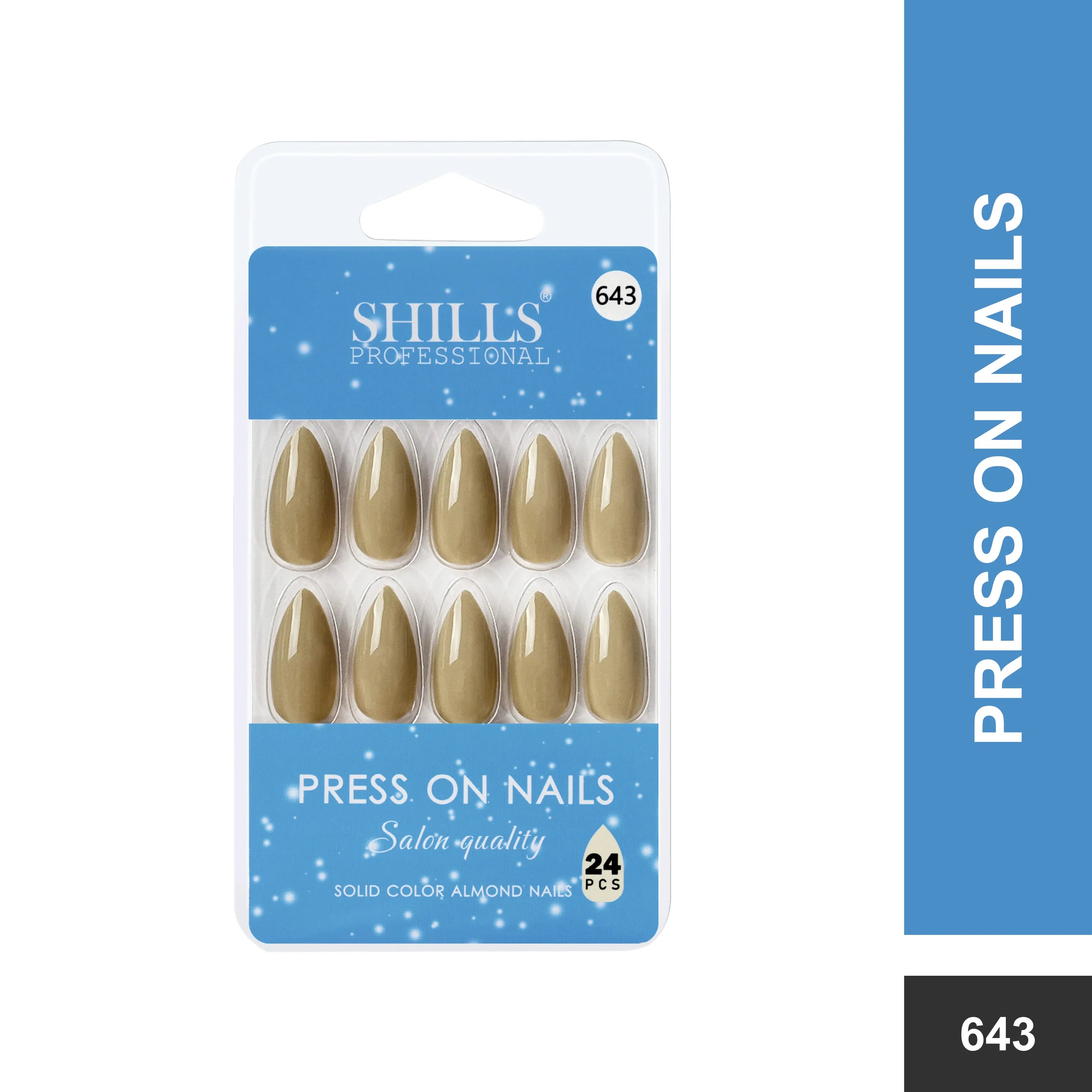 Glossy Solid Color Nails Sharp Almond(SPN631-SPN656)