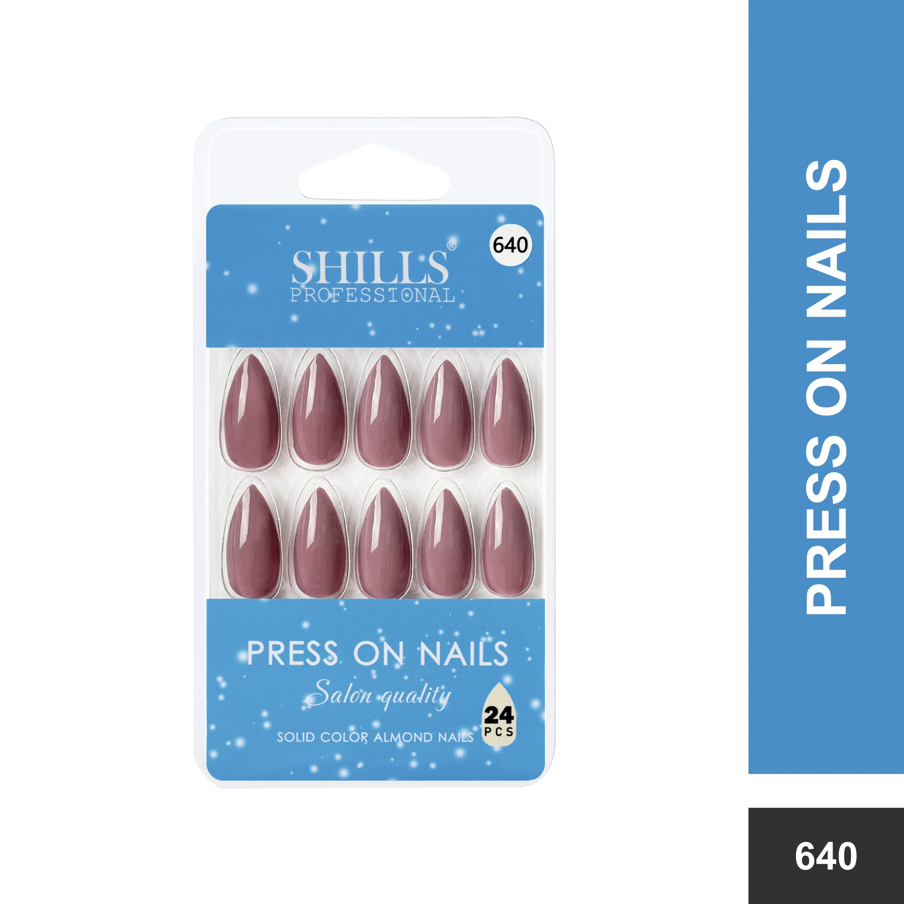 Glossy Solid Color Nails Sharp Almond(SPN631-SPN656)