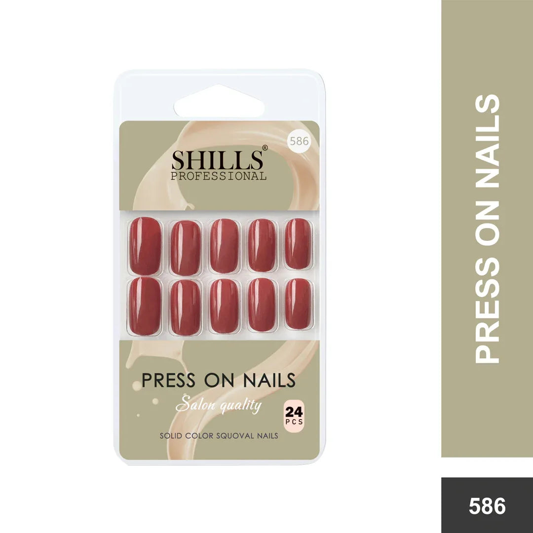 Glossy Solid Color Nails Square(SPN579-SPN604)